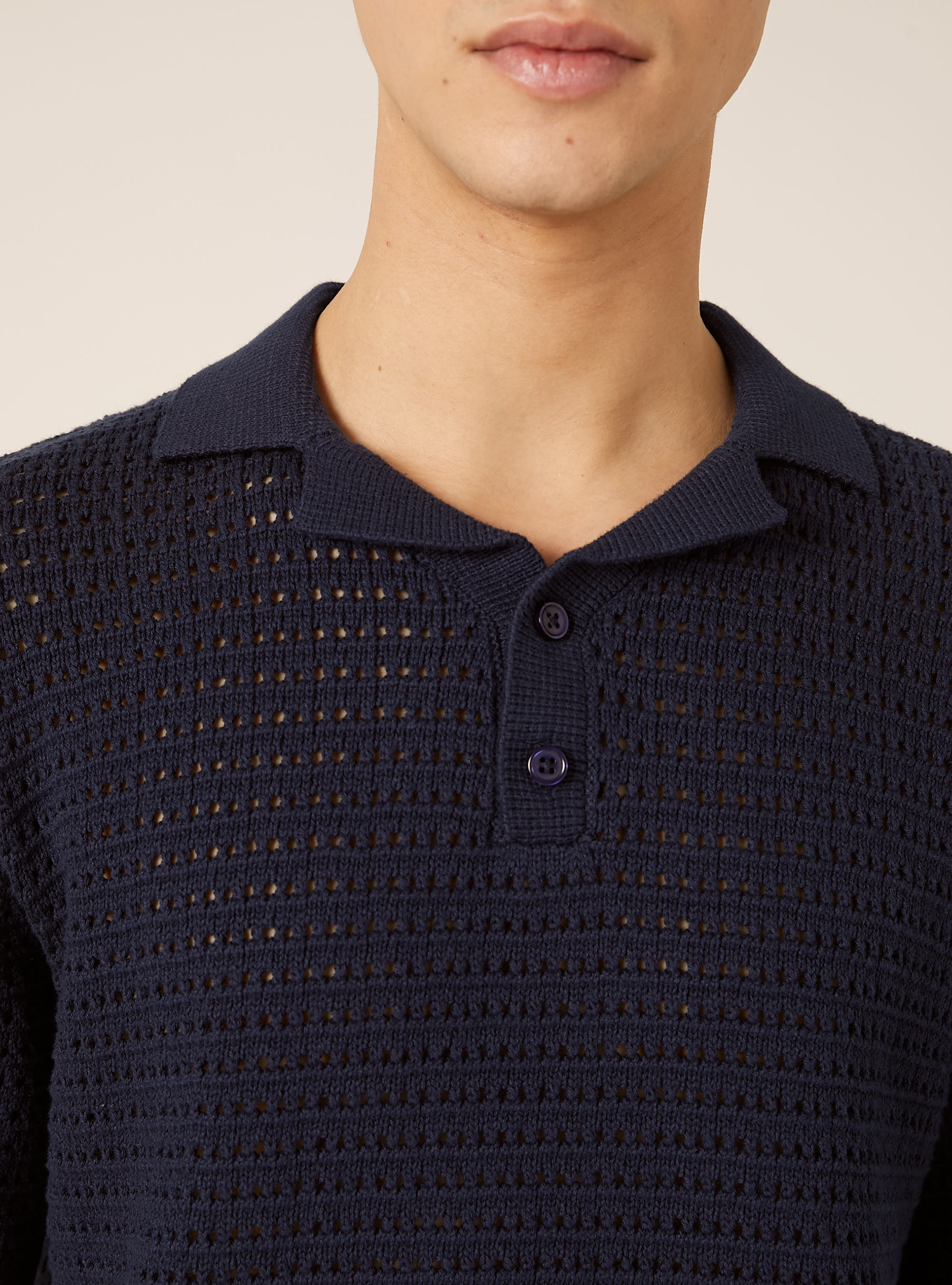 Polo de punto, NA2 NAVY MEDIUM