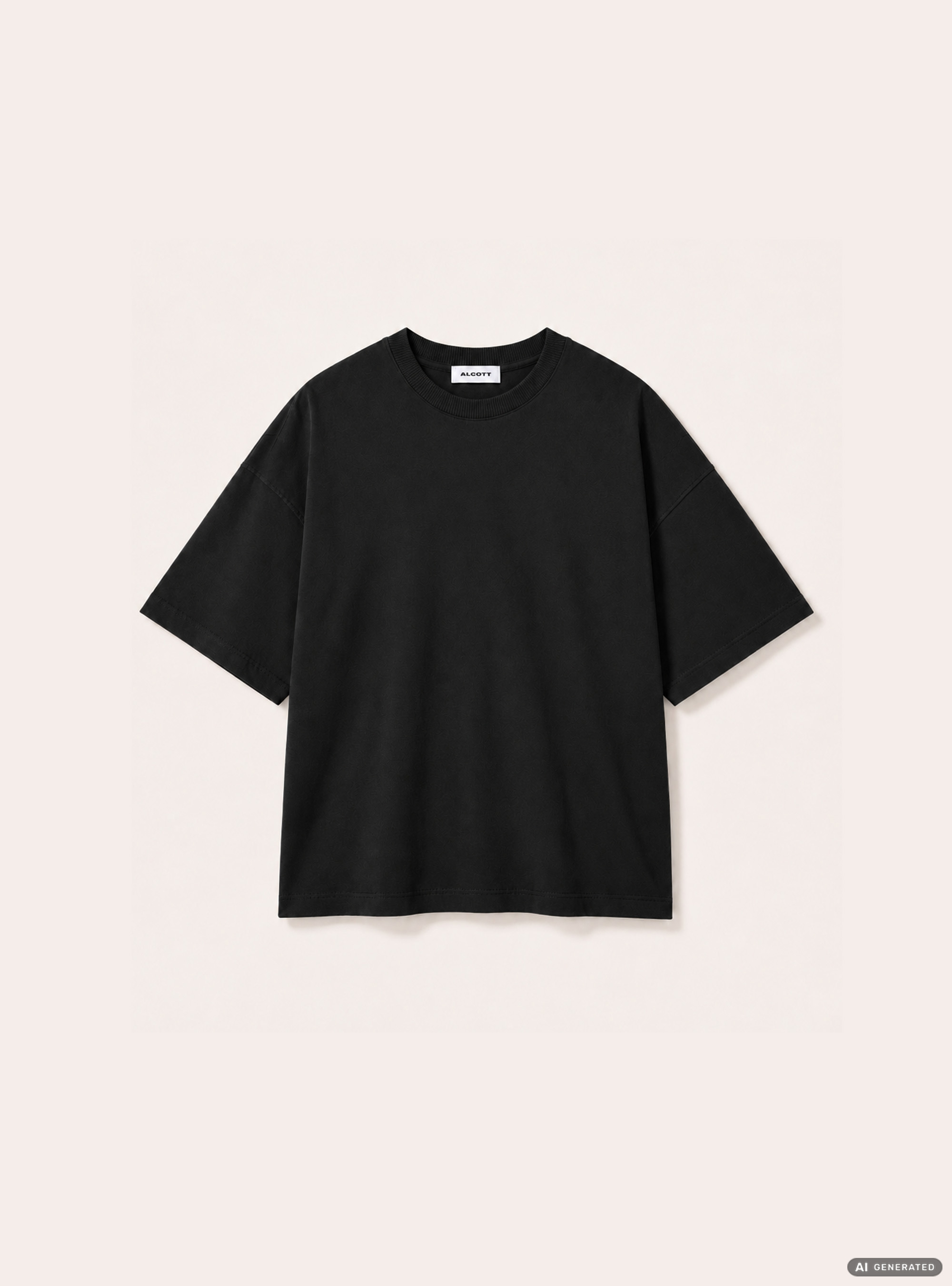 Lettering Print T-Shirt, BK1 BLACK