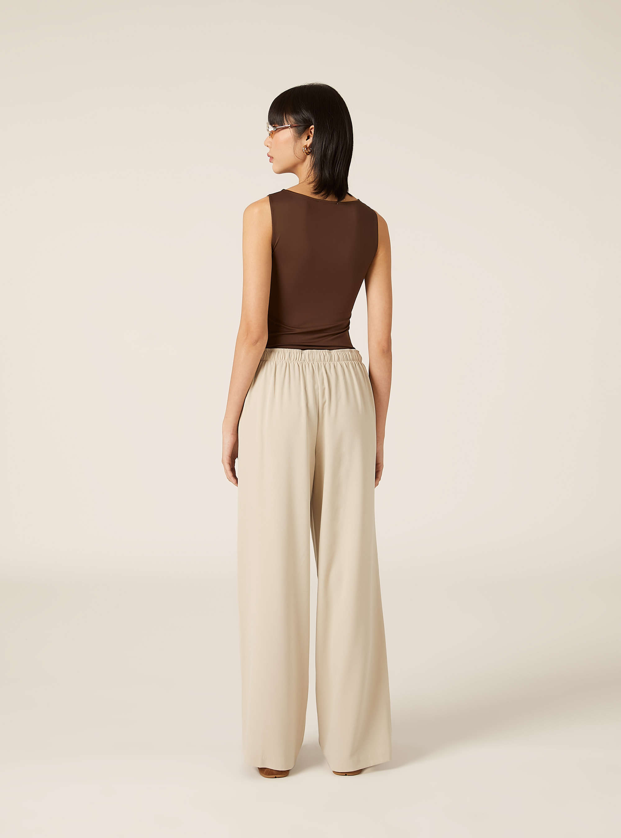 Elegant drawstring pants, BG2 BEIGE MEDIUM