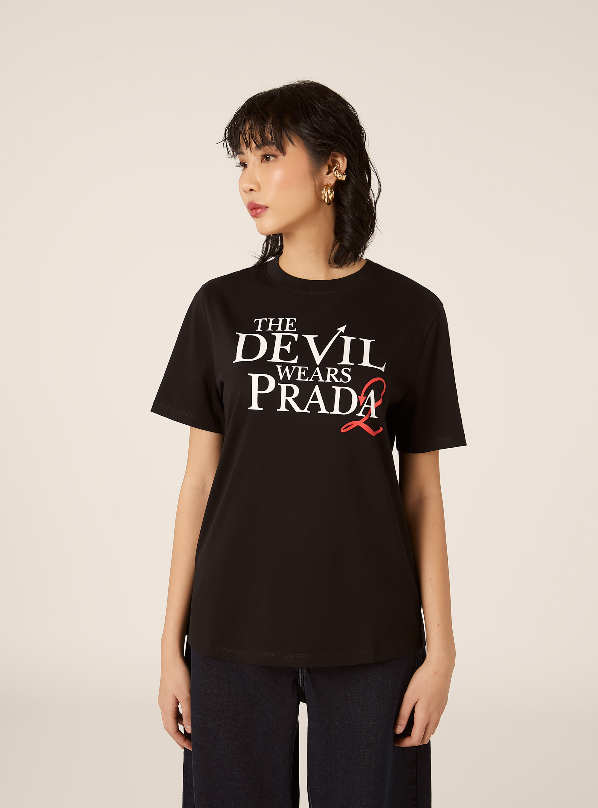 Camiseta El diablo viste de Prada / Alcott, BK1 BLACK