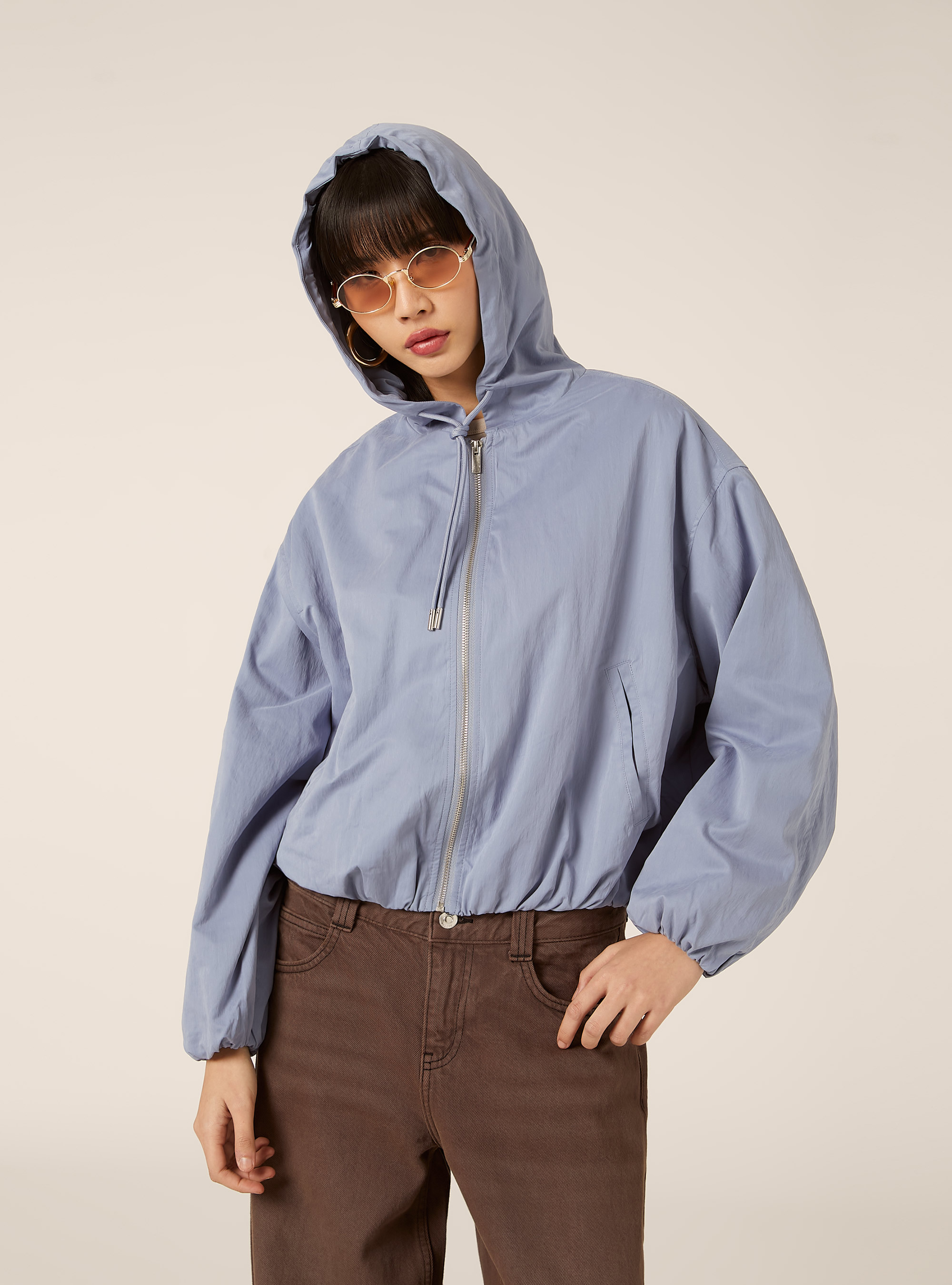 Chaqueta con corte globo, AZ1 AZURE DARK