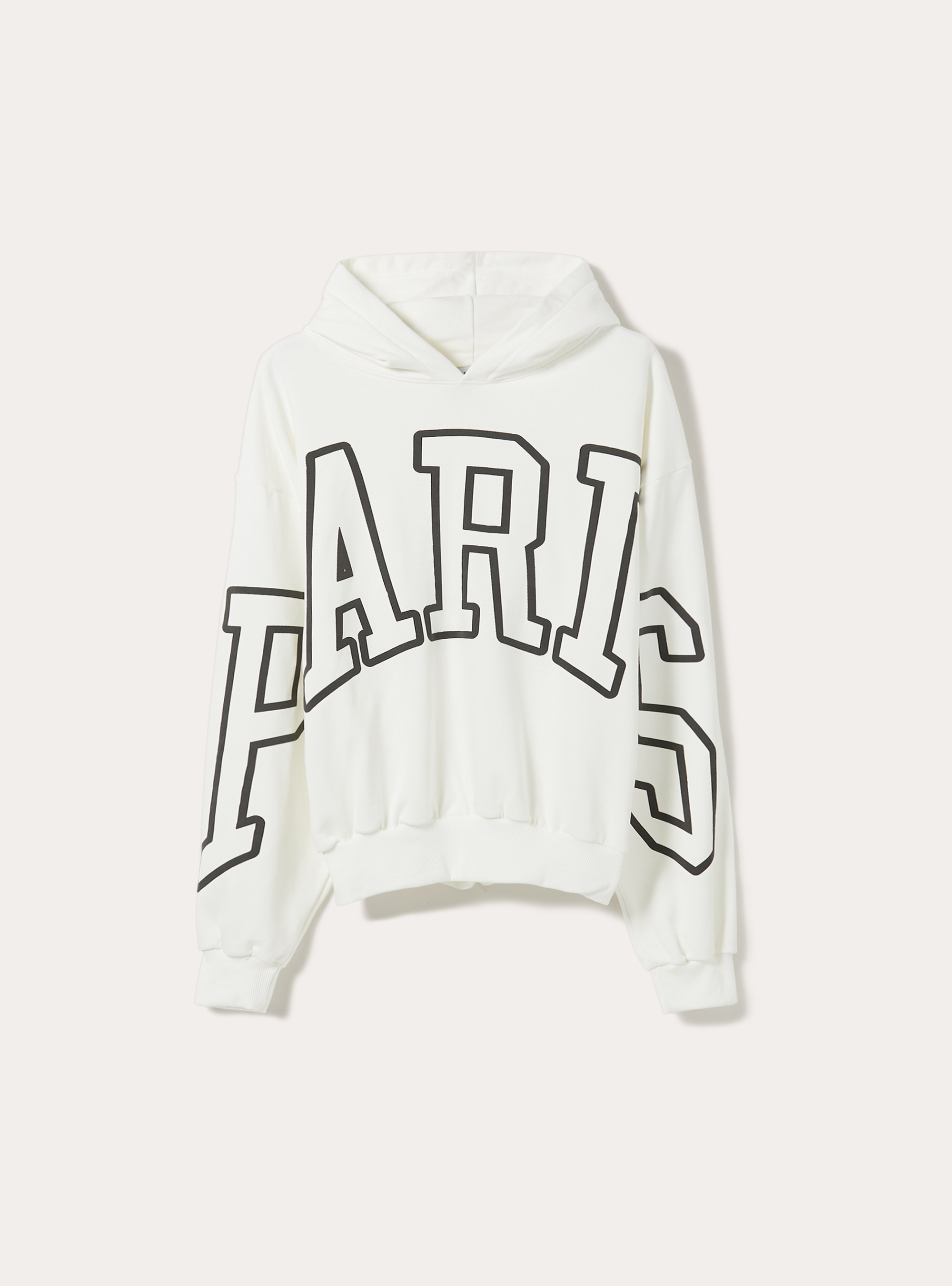 Boxy fit sweatshirt with City print, WH1 OFF WHITE