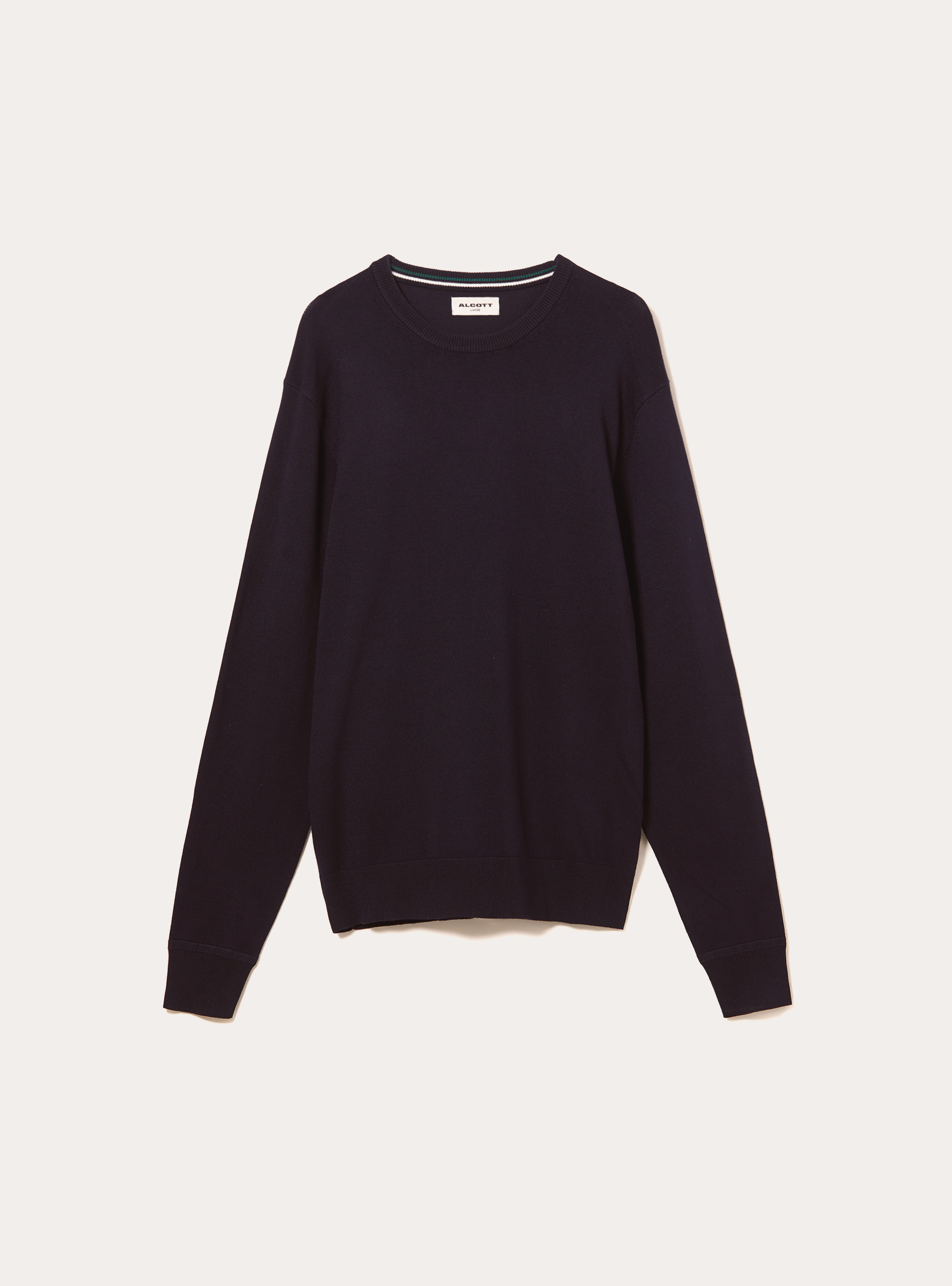 Pull &agrave; col rond en viscose Ecovero, NA1 NAVY DARK