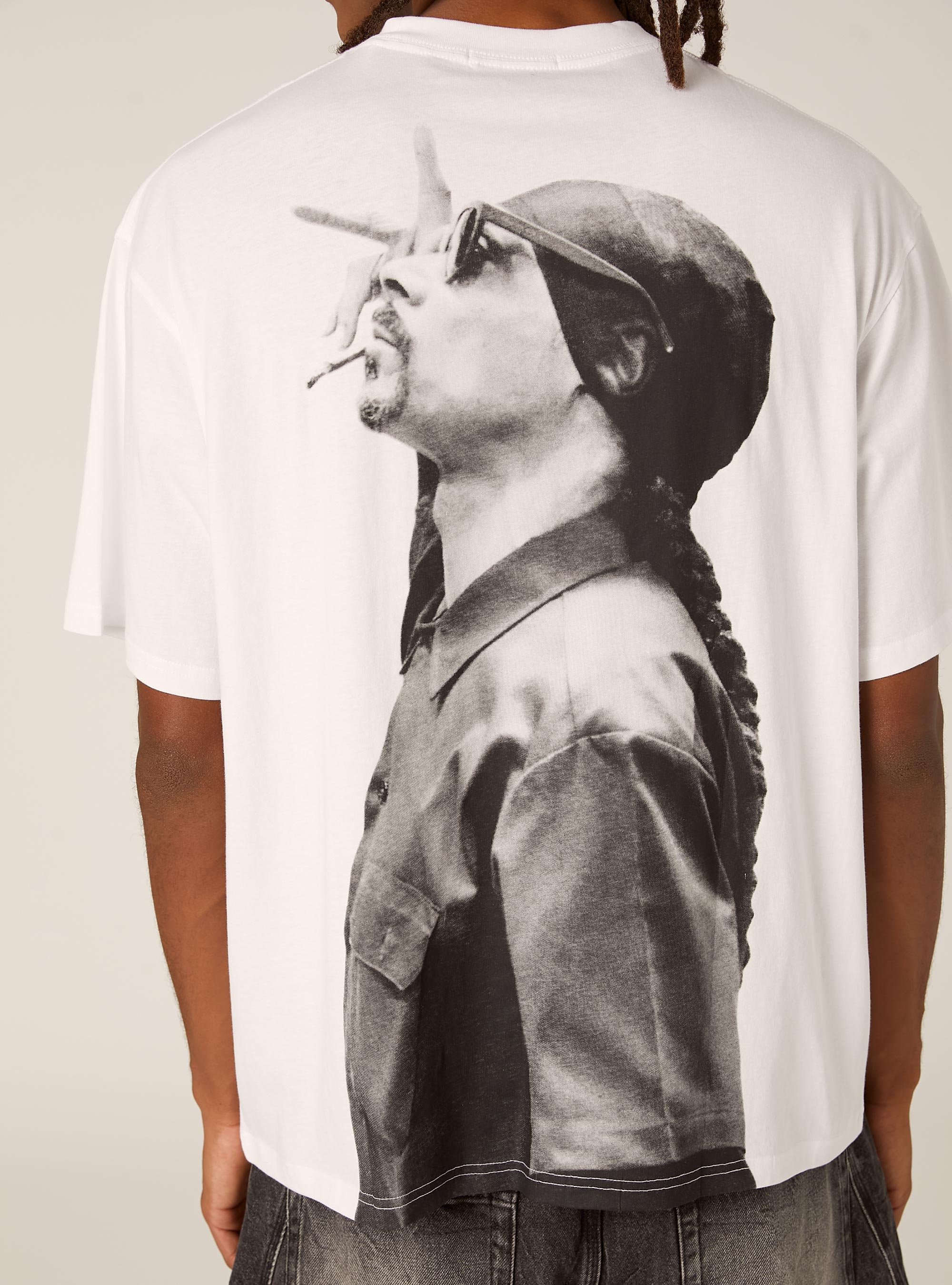 T-shirt coupe carr&eacute;e Snoop Dogg / Alcott, WH3 WHITE