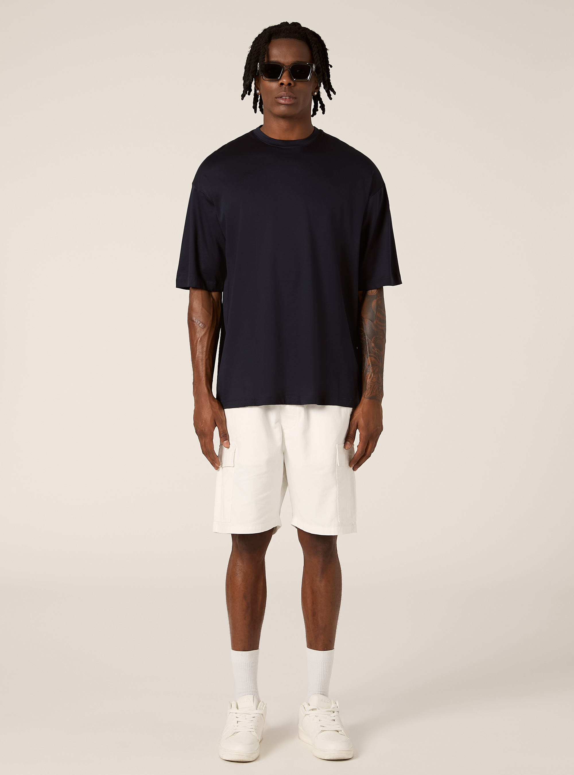 T-shirt &agrave; coupe souple, NA1 NAVY DARK