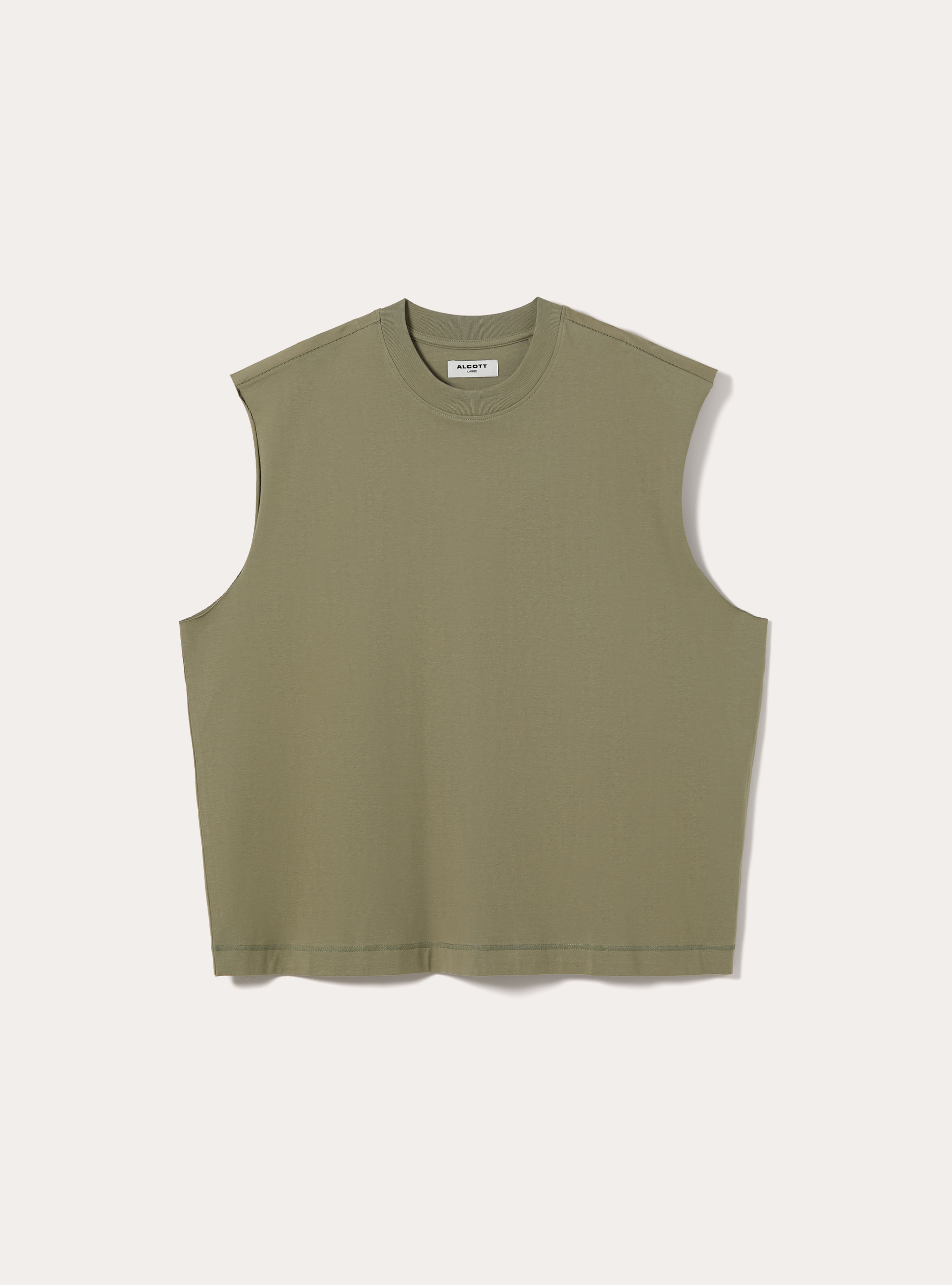 Boxy Fit Tanktop, KY2 KAKY MEDIUM