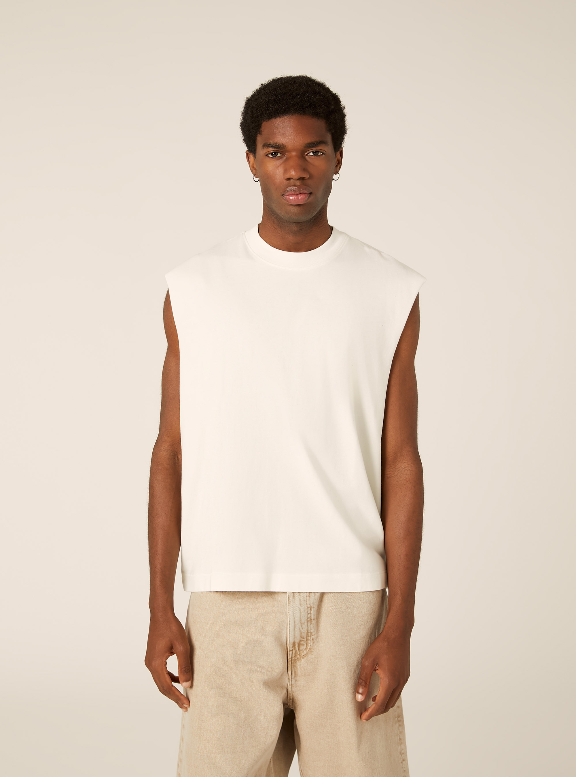 Boxy Fit Tank Top, WH2 WHITE