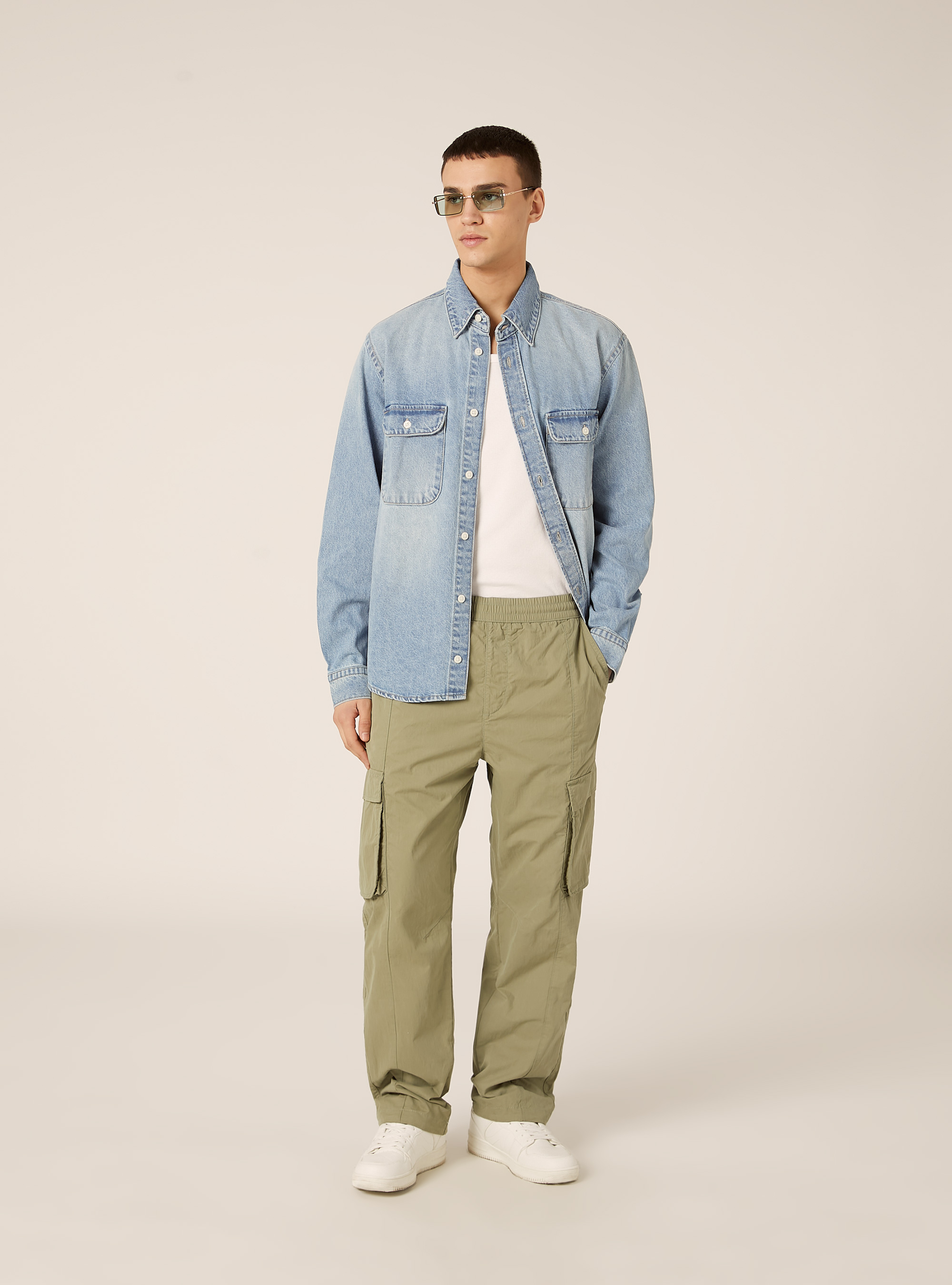 Parachute cargo pants, KY3 KAKY LIGHT