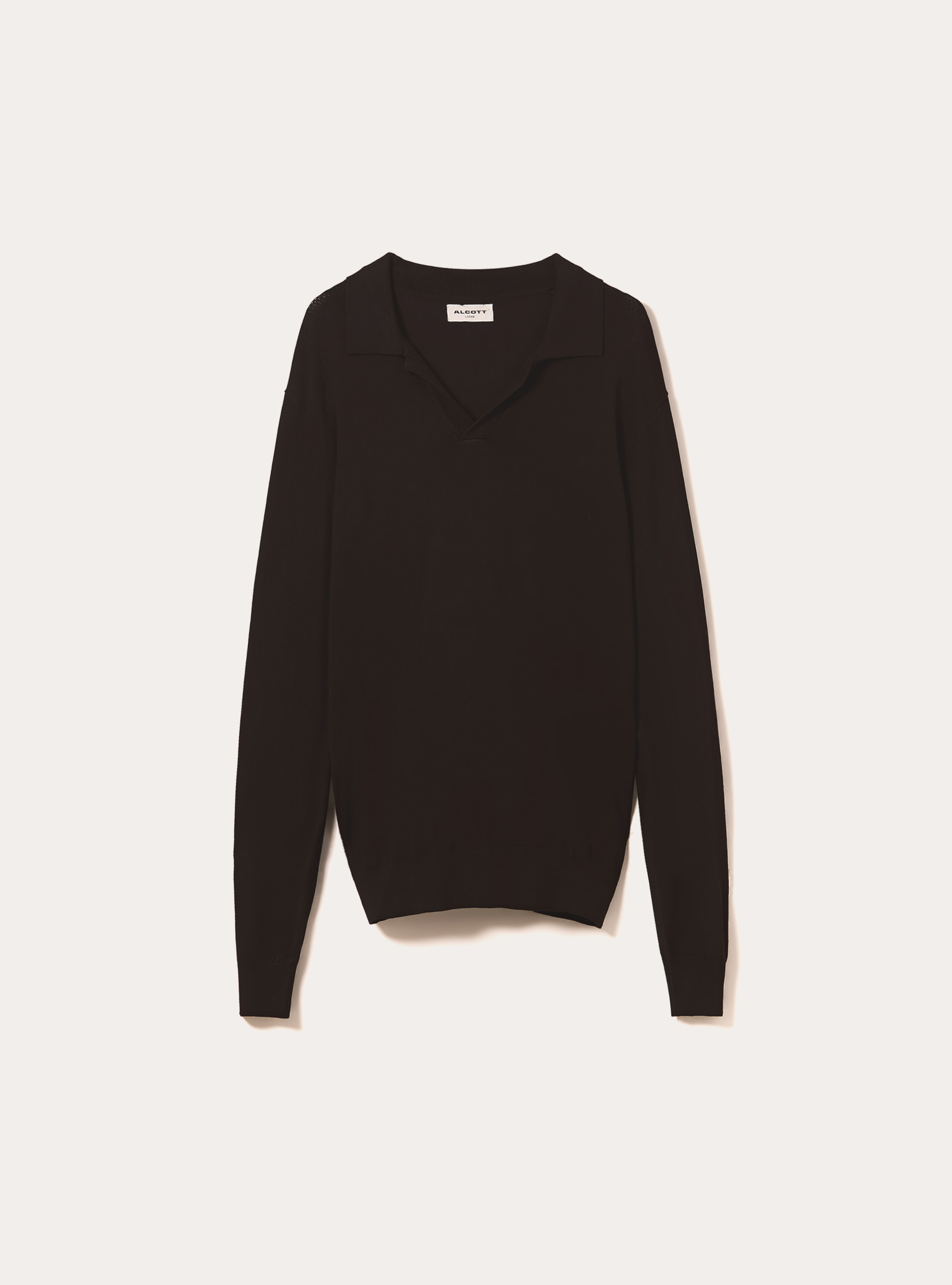 Polo en maille douce, BK1 BLACK