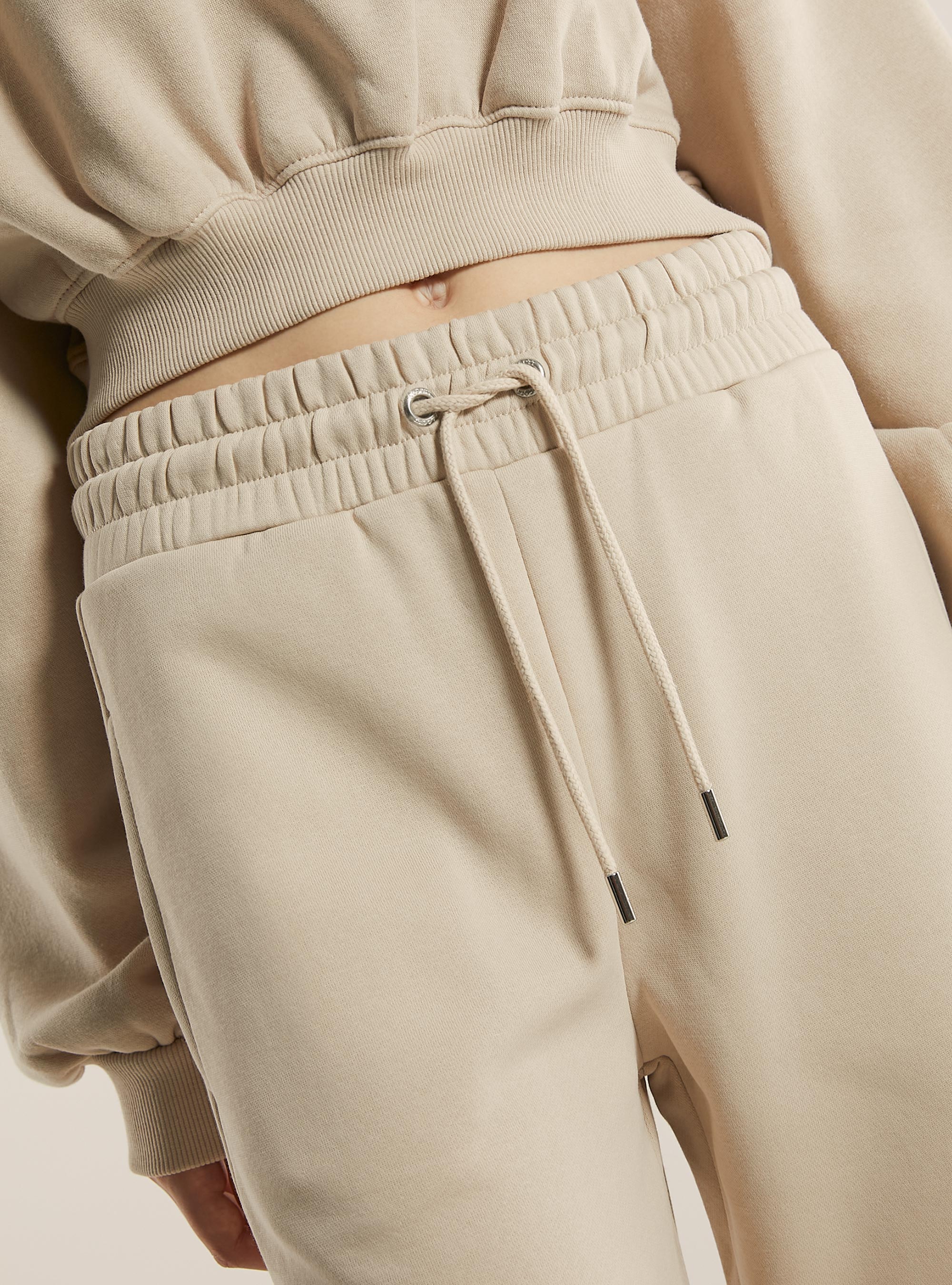 Pantaloni jogger in felpa, BG2 BEIGE MEDIUM