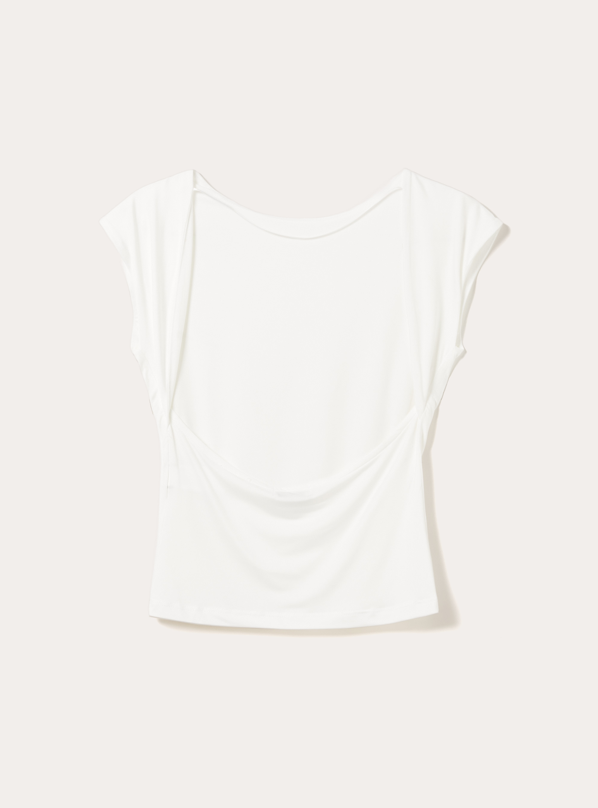 Maglietta con schiena scoperta, WH2 WHITE