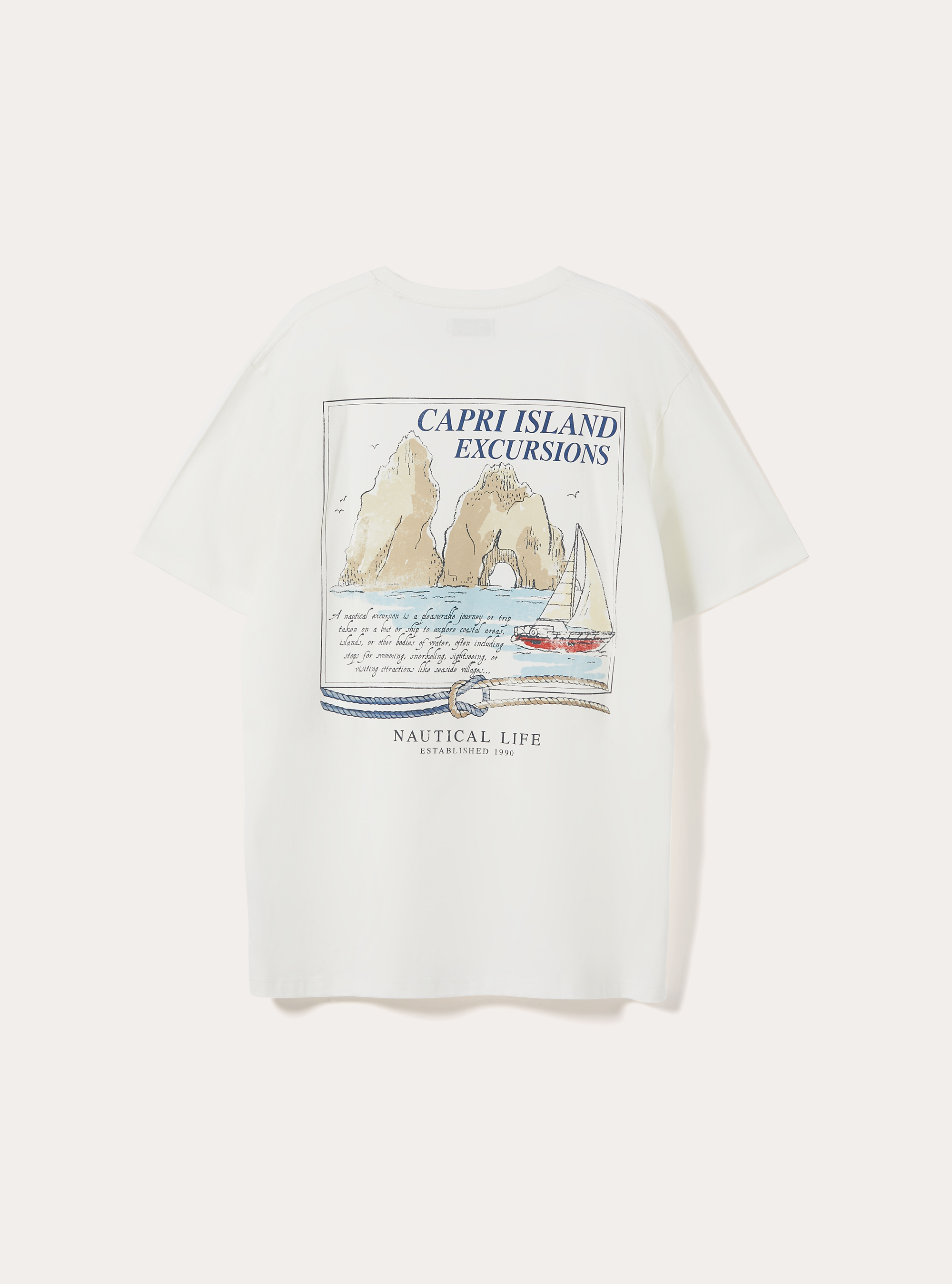 Boxy Fit T-Shirt Capri Amore Mio, WH2 WHITE