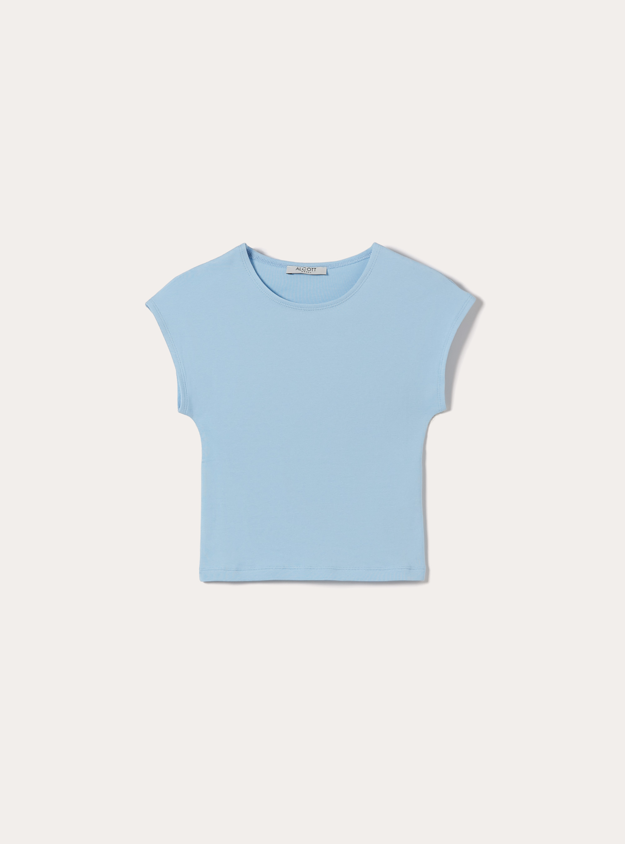 Camiseta Crop de Algod&oacute;n, AZ3 AZURE LIGHT