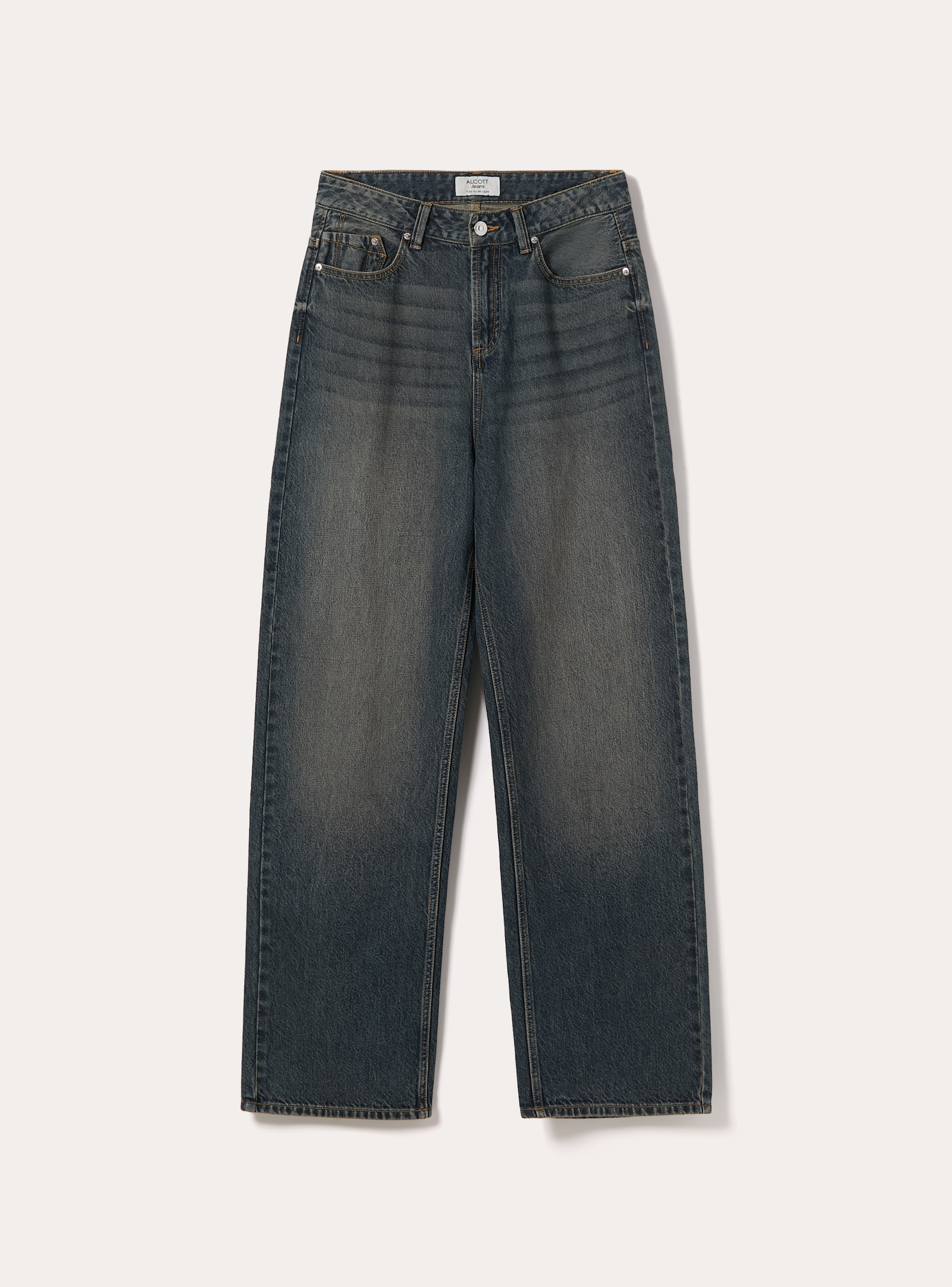 Vaqueros wide leg, D100 BLUE DARK OVERDYE