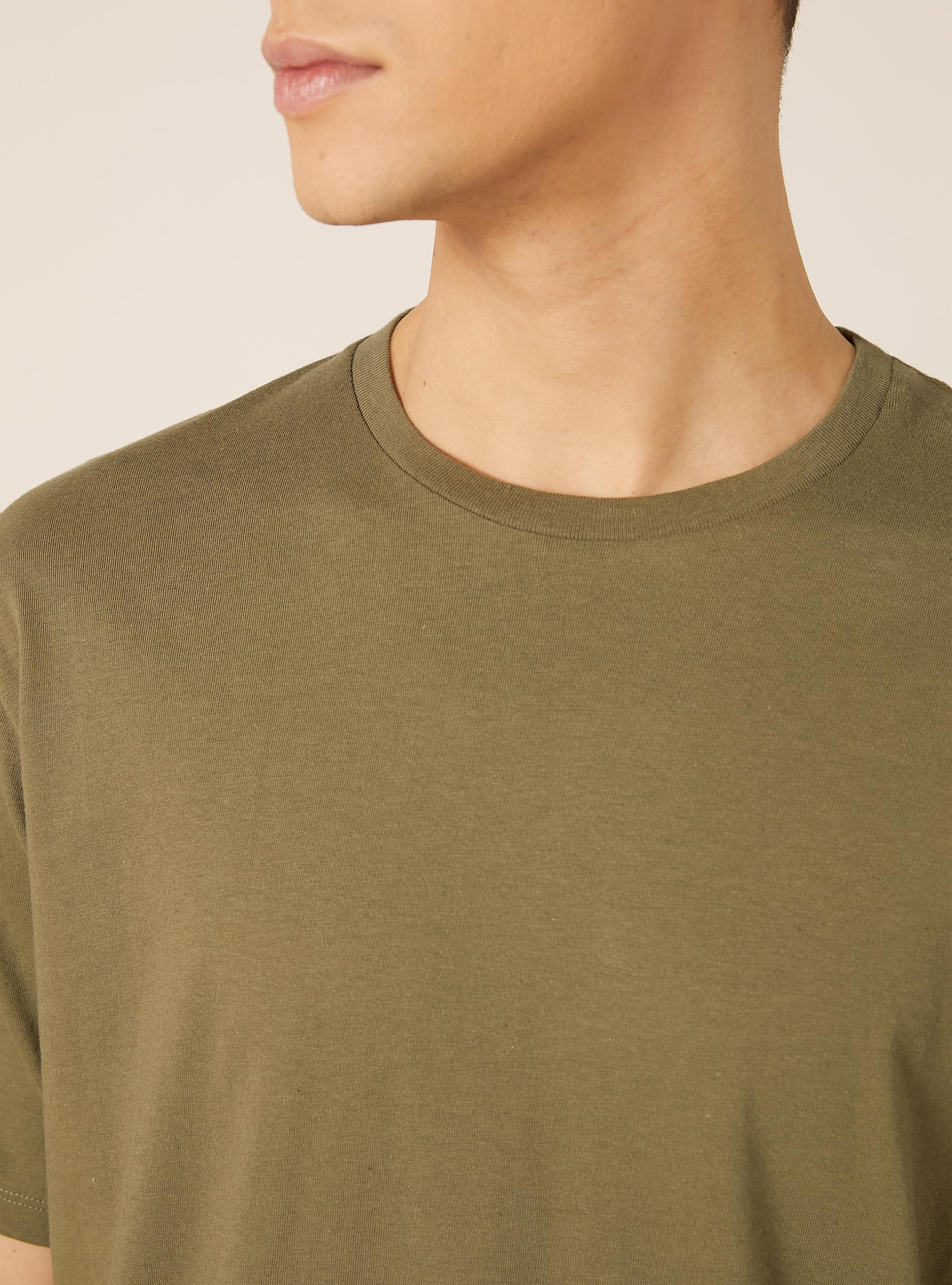 Basic Cotton T-Shirt, KY2 KAKY MEDIUM