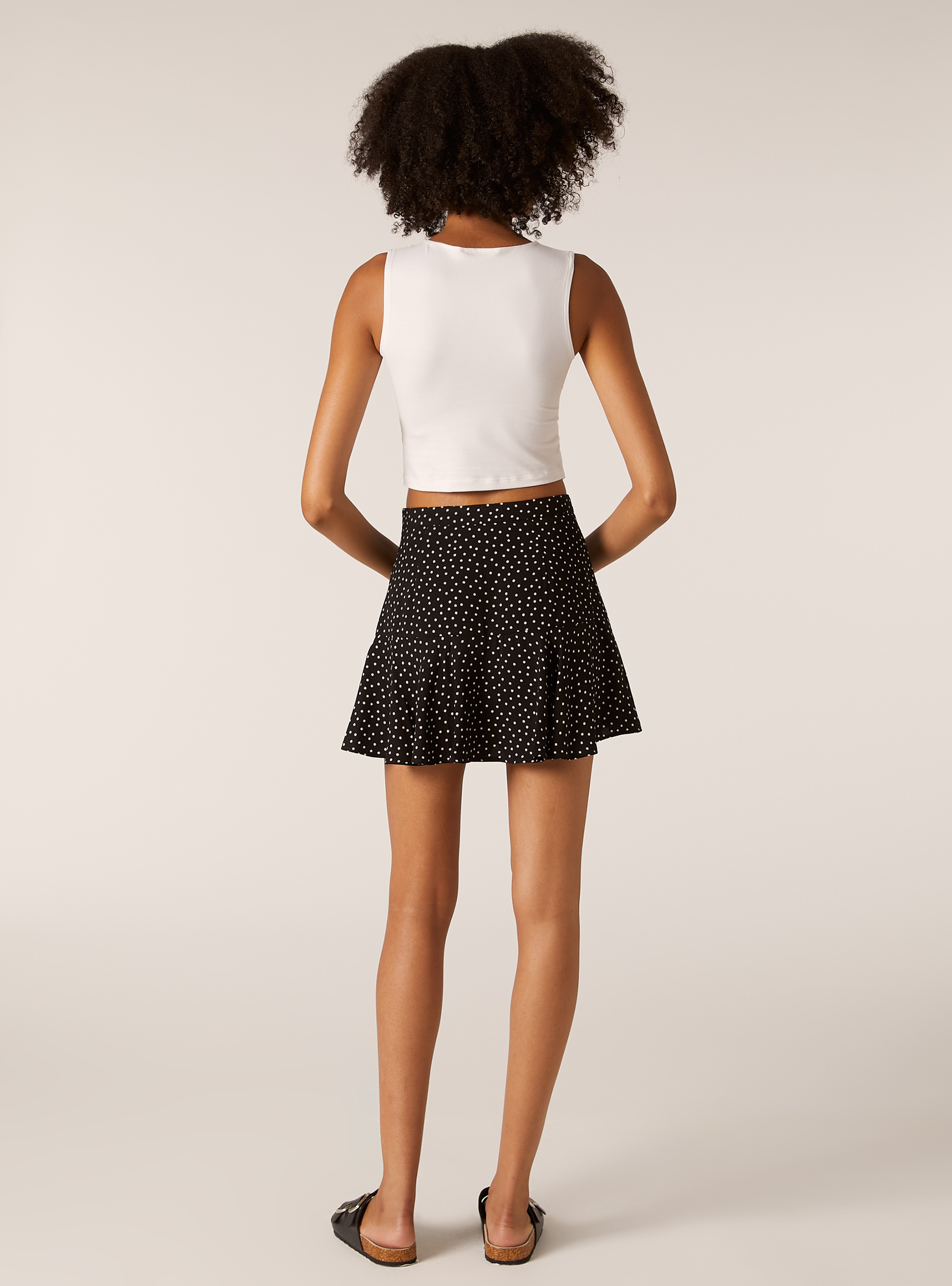 Debardeur Basic Crop en Jersey Extensible, WH2 WHITE