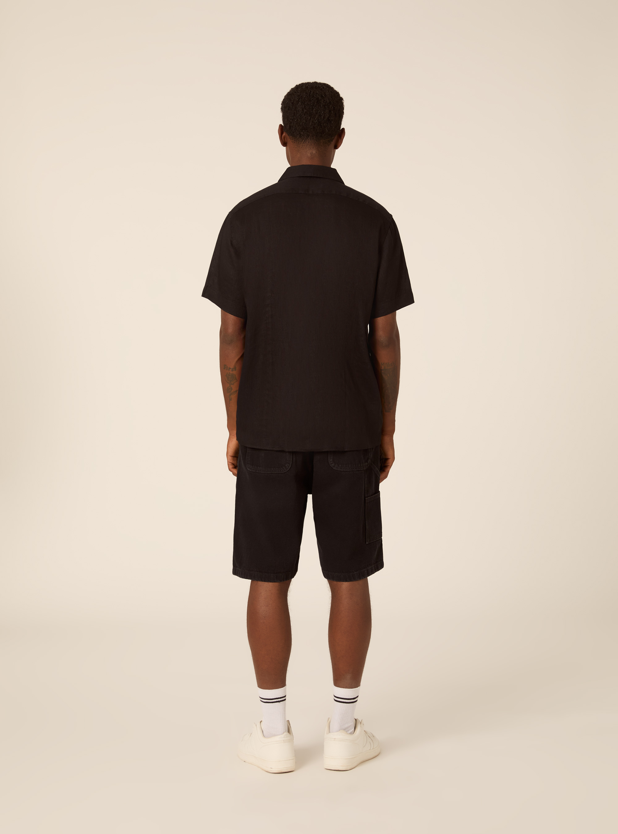 Kurzarm-Bowlinghemd, BK1 BLACK