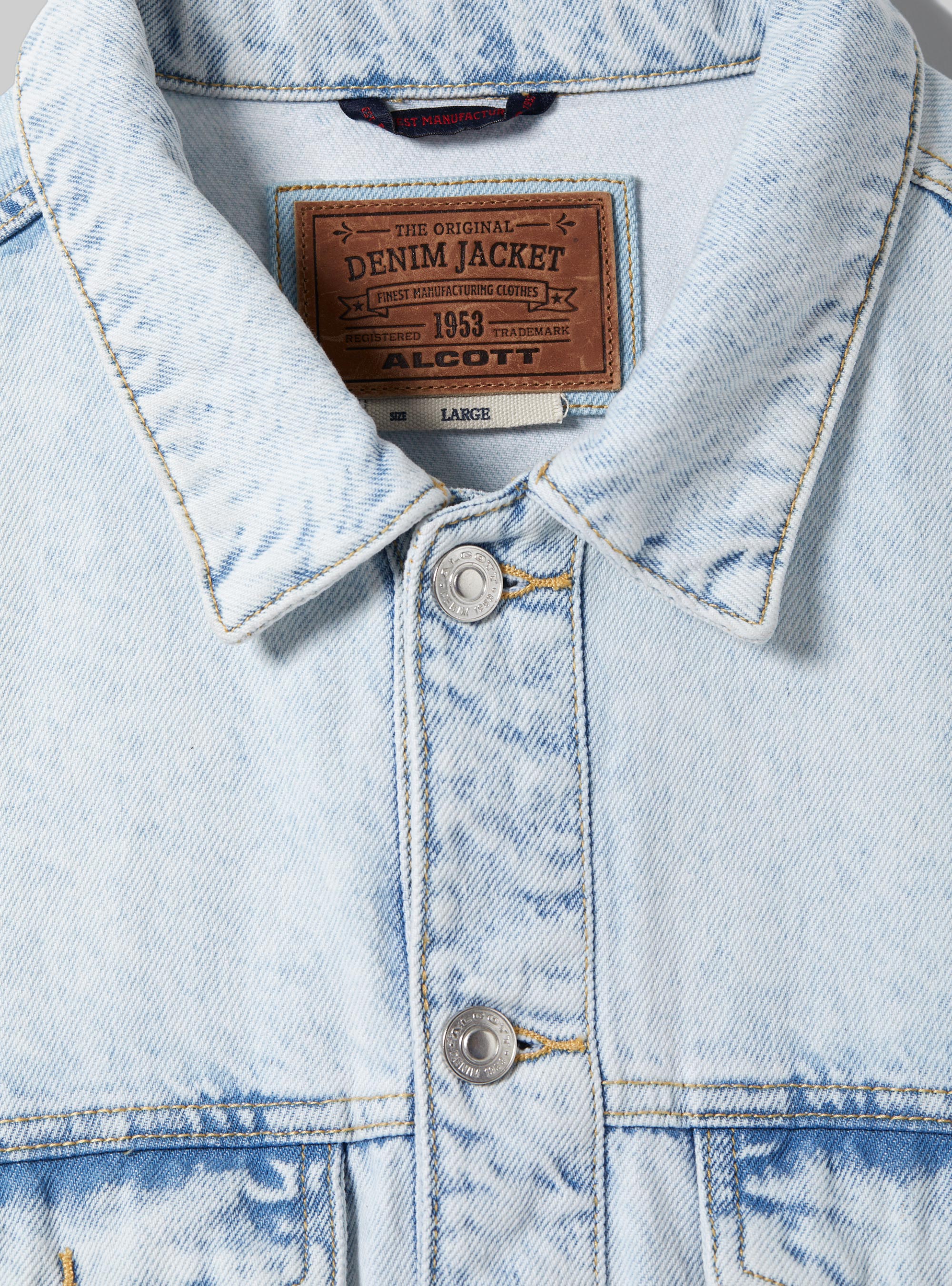Veste en jean oversize, D007 LIGHT AZURE