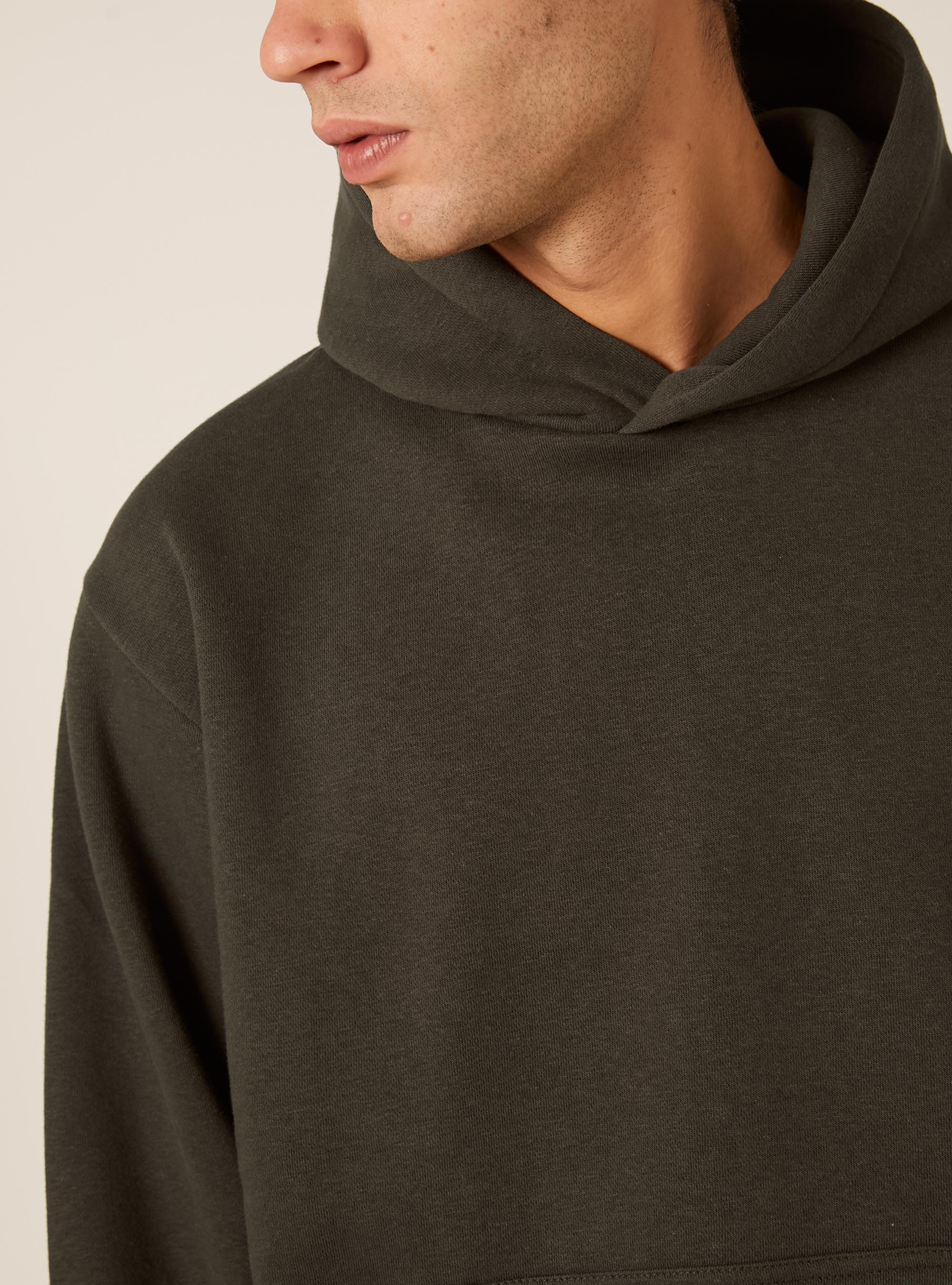 Sweat &agrave; capuche coupe boxy, KY1 KAKY DARK