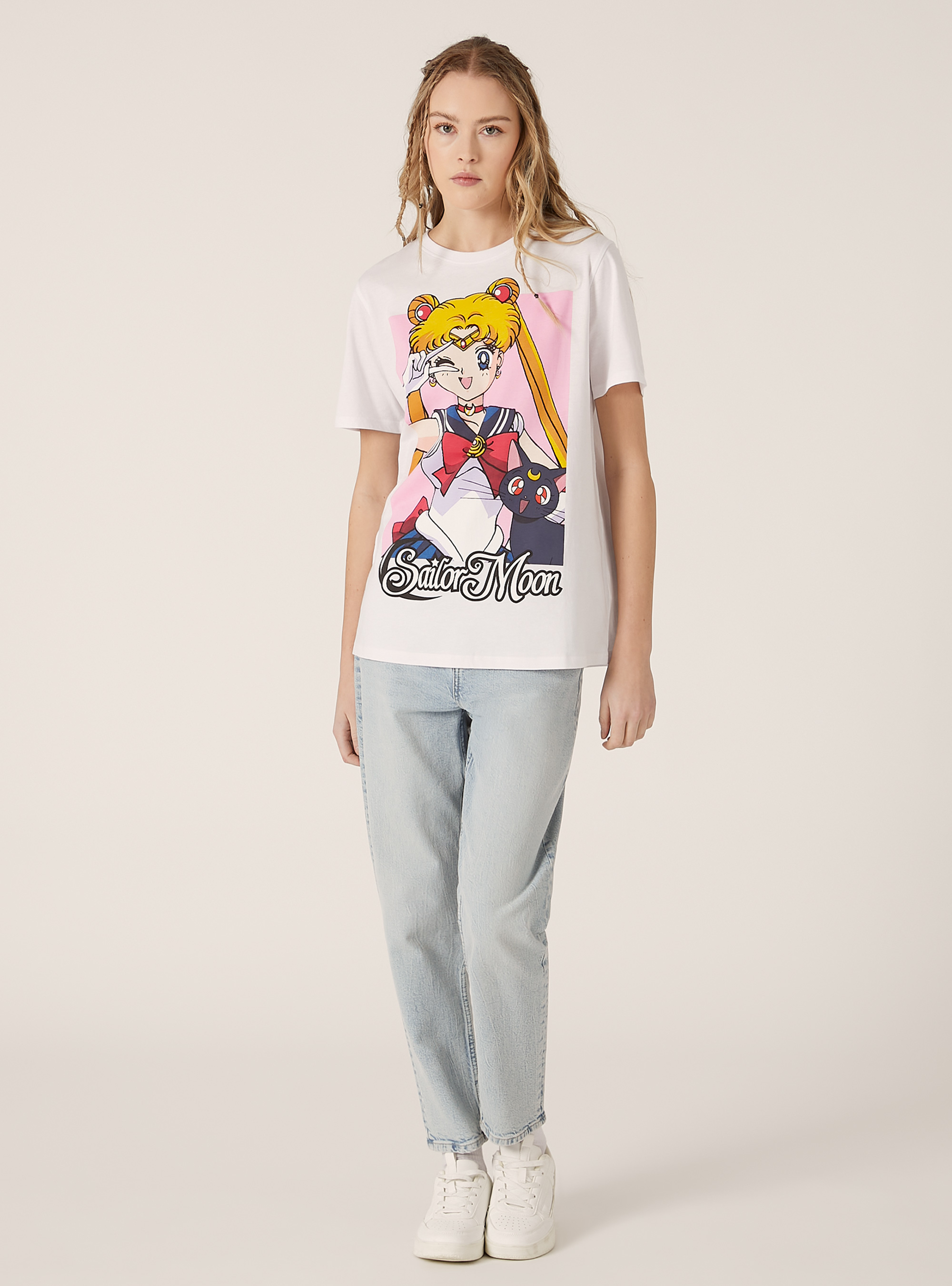 Camiseta Sailor Moon / Alcott, WH3 WHITE