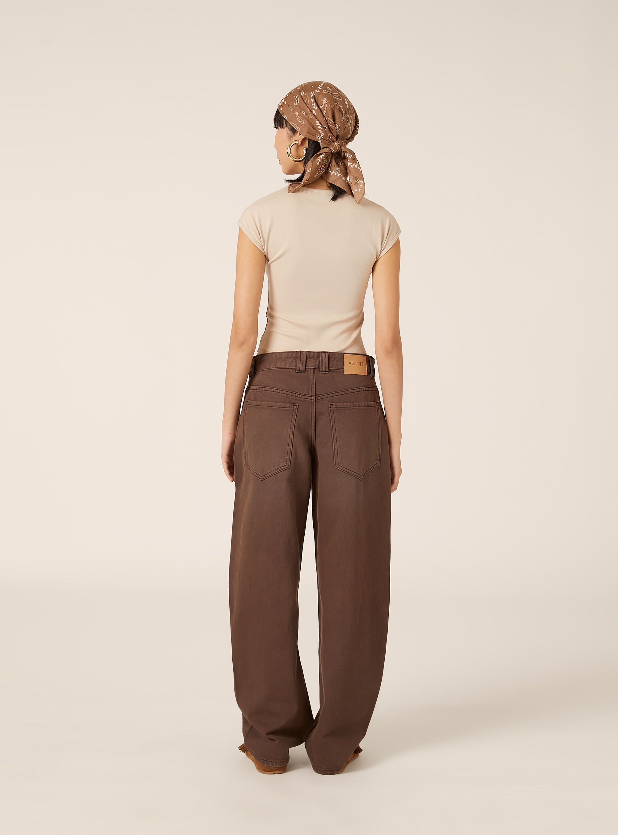 Body de algod&oacute;n el&aacute;stico acanalado, BG2 BEIGE MEDIUM
