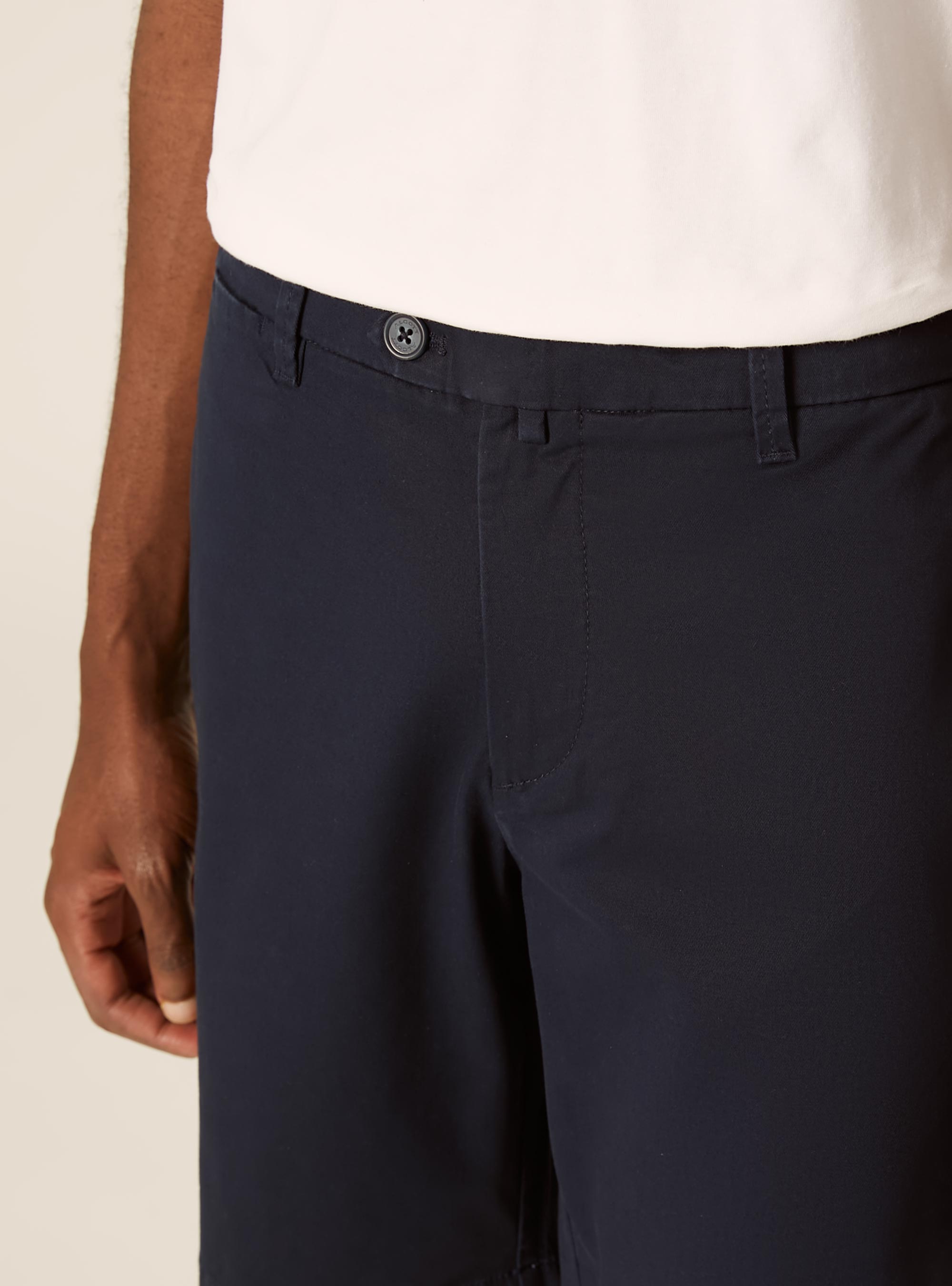 Twill Chino Bermuda Shorts, BL1 BLUE DARK