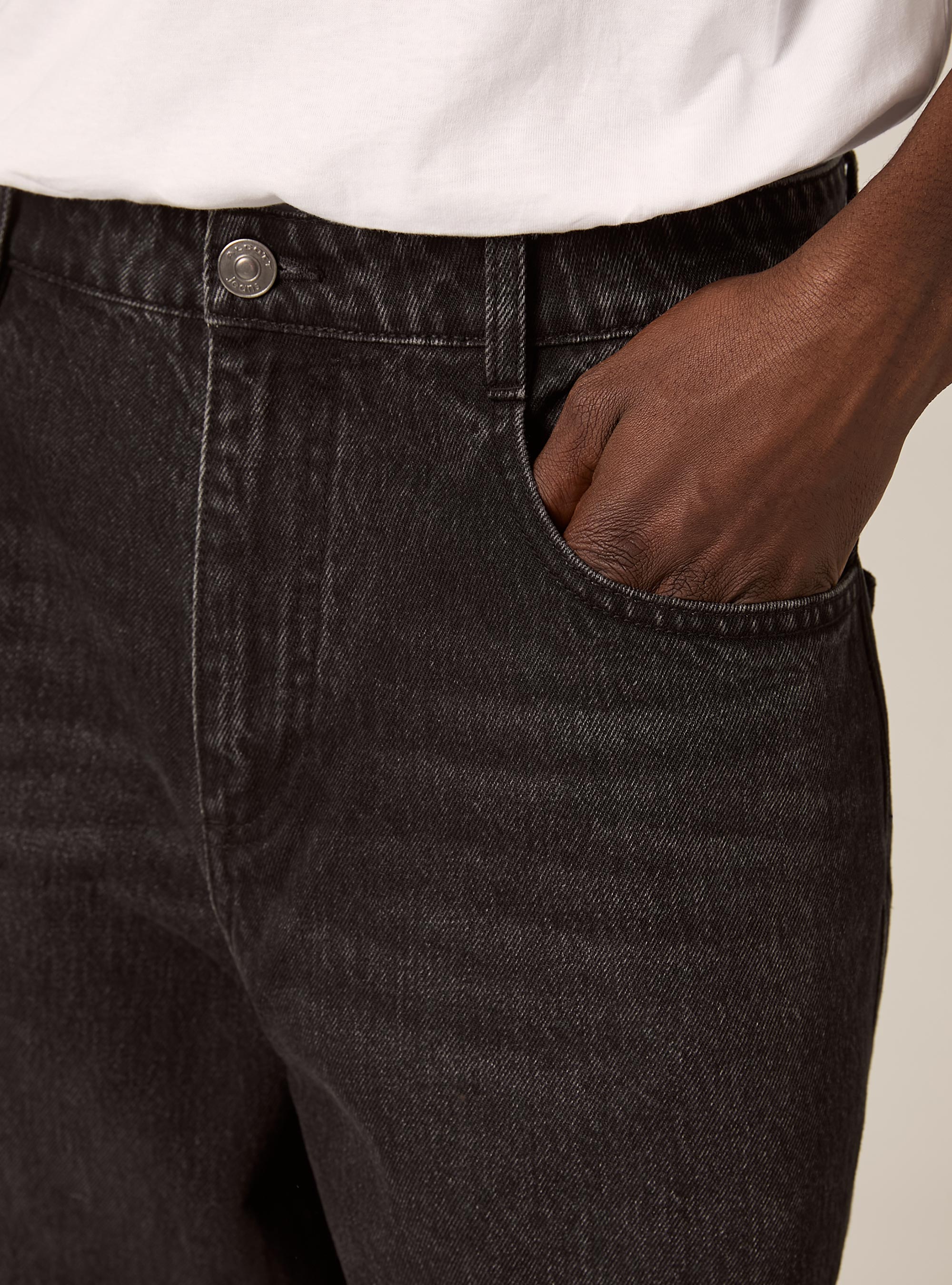 Jeans coupe ballon, D000 BLACK