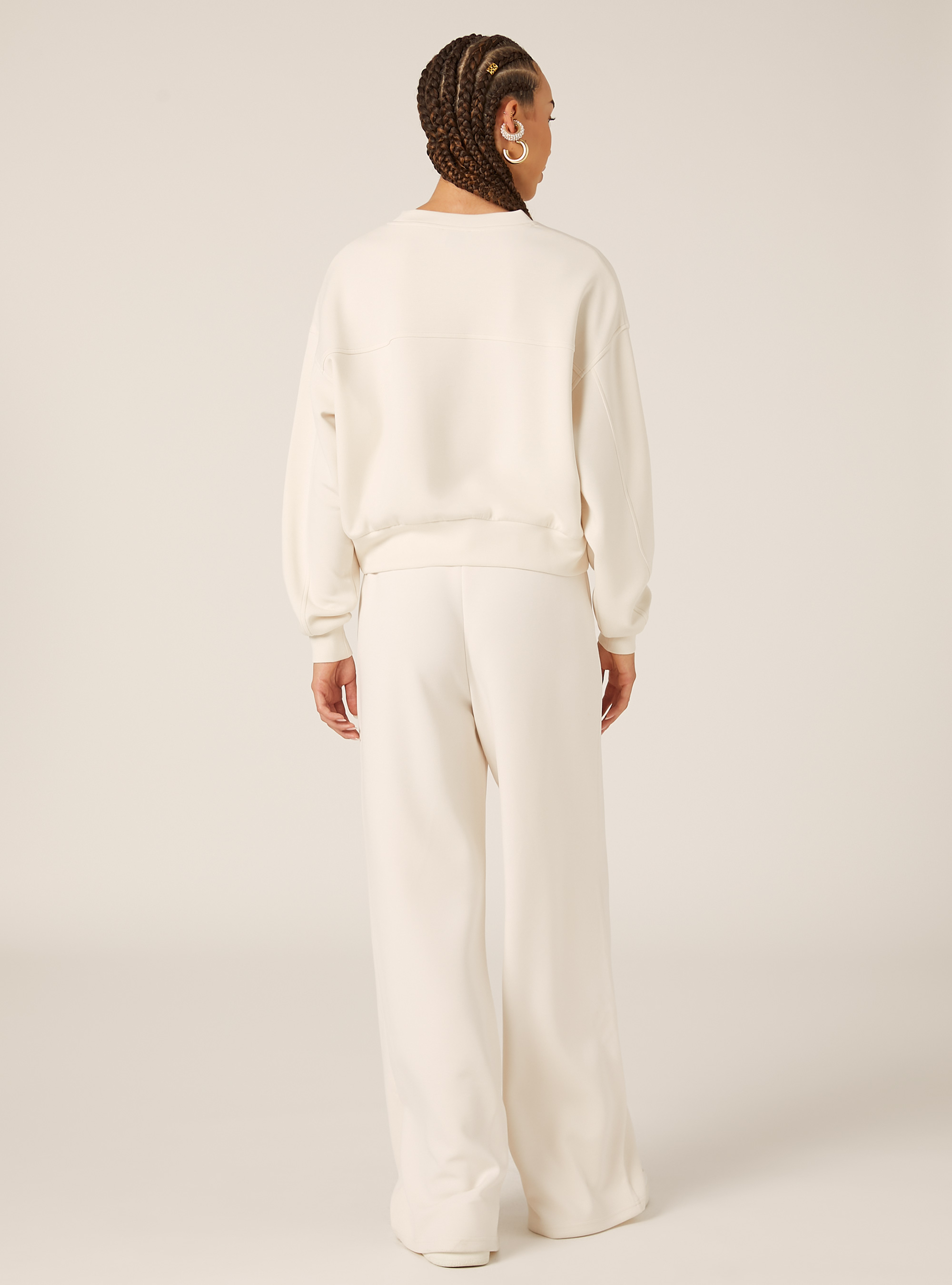 Sweat-shirt doux au toucher, CR3 CREAM LIGHT