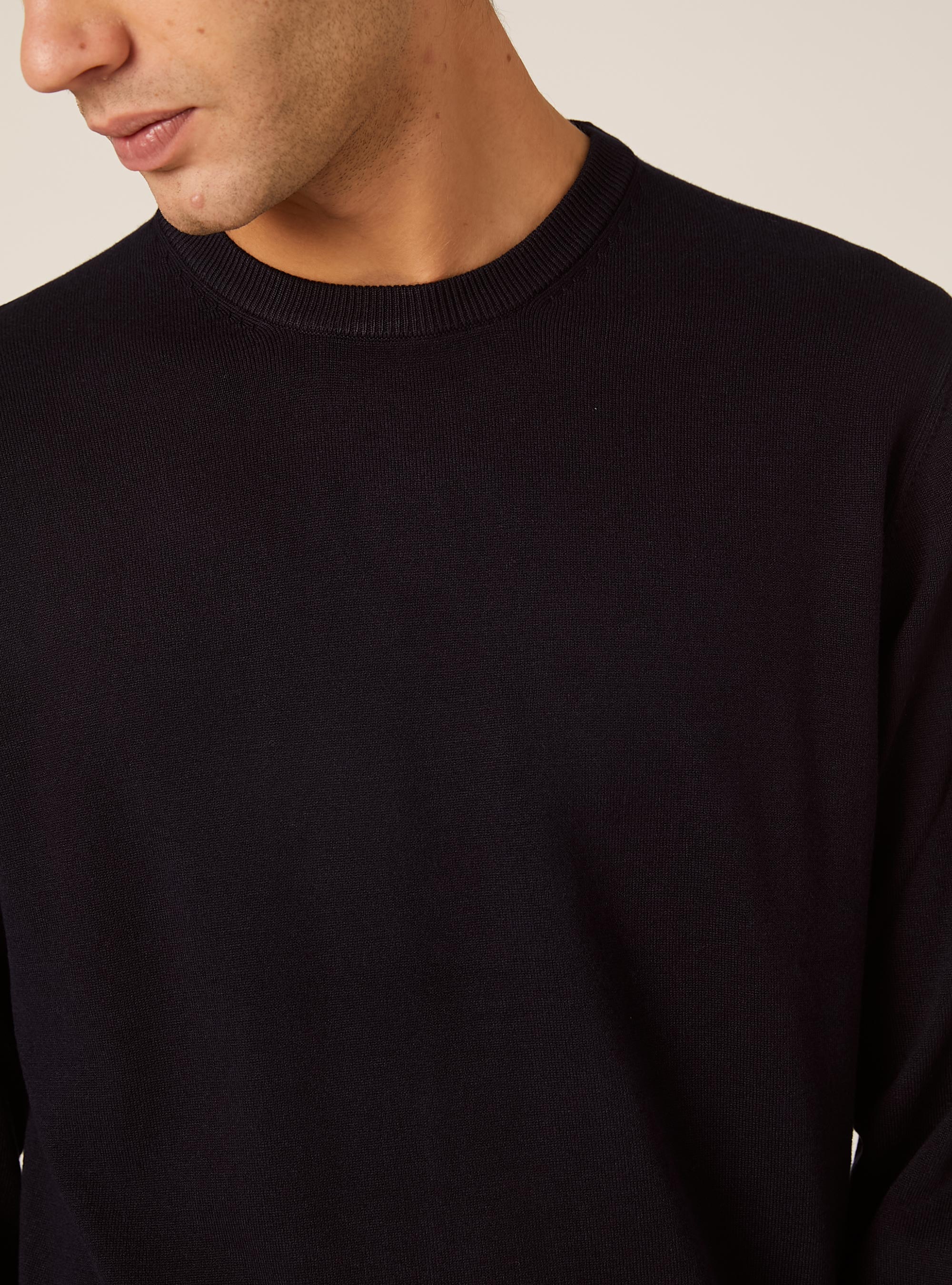Pull &agrave; col rond en viscose Ecovero, NA1 NAVY DARK