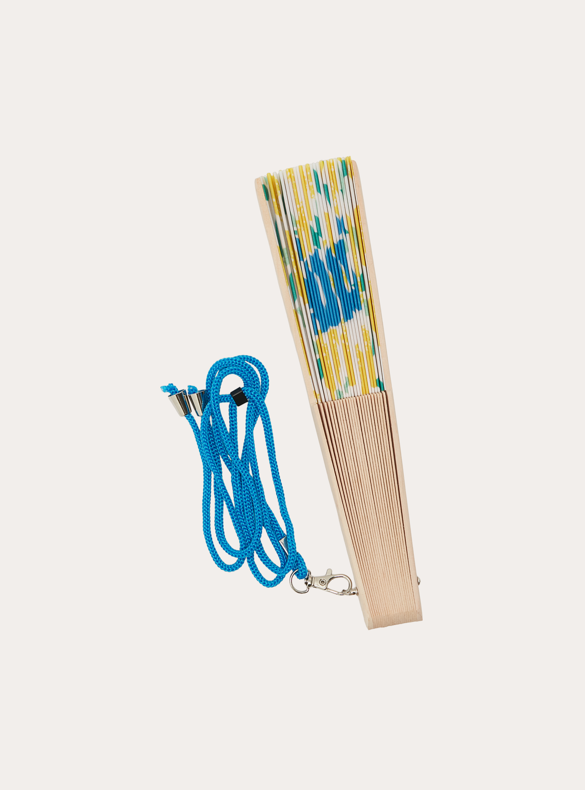 Printed Hand Fan, YE3 YELLOW LIGHT