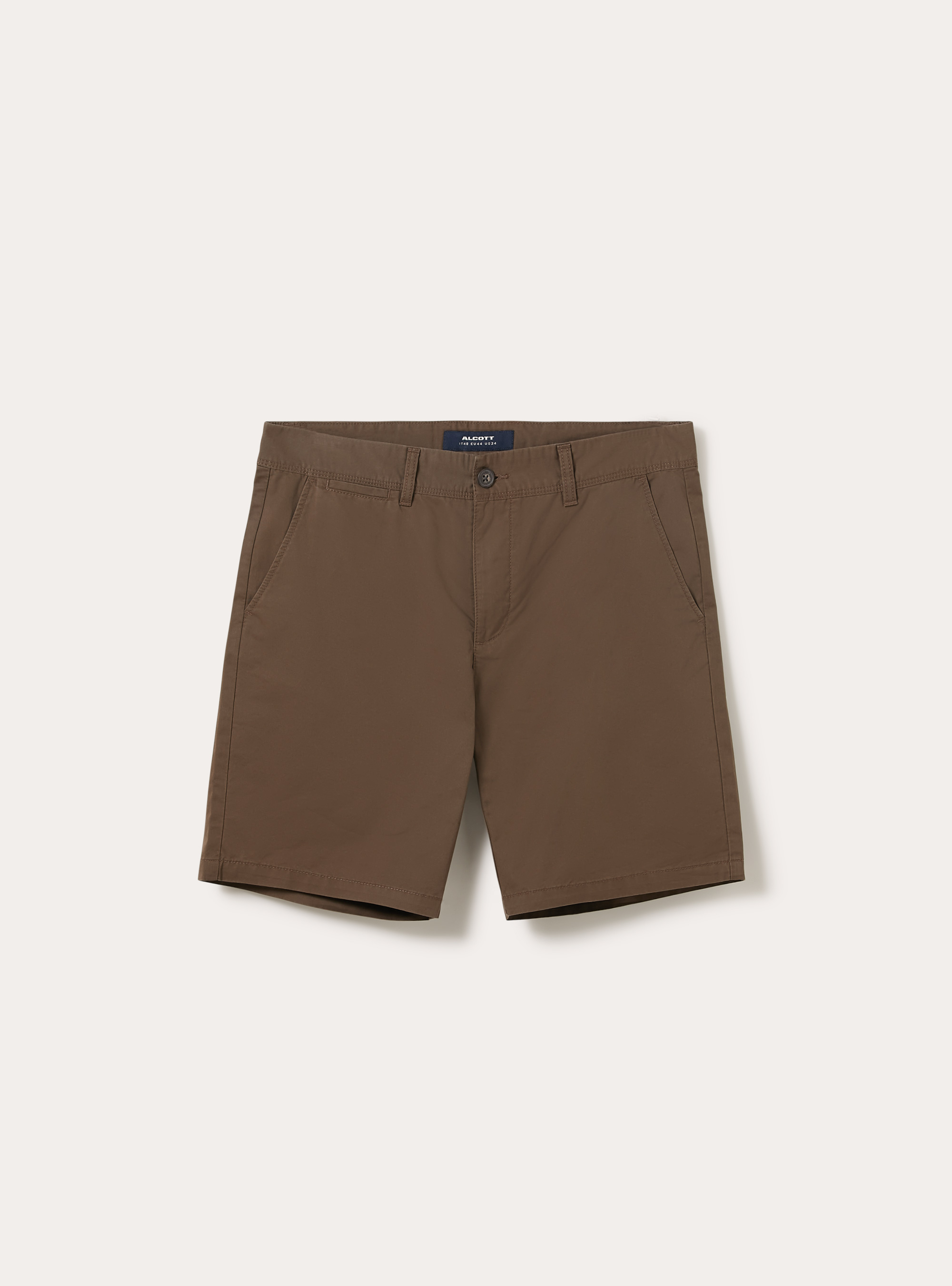 Bermudashorts aus Twill in einfacher Passform, BR1 BROWN DARK