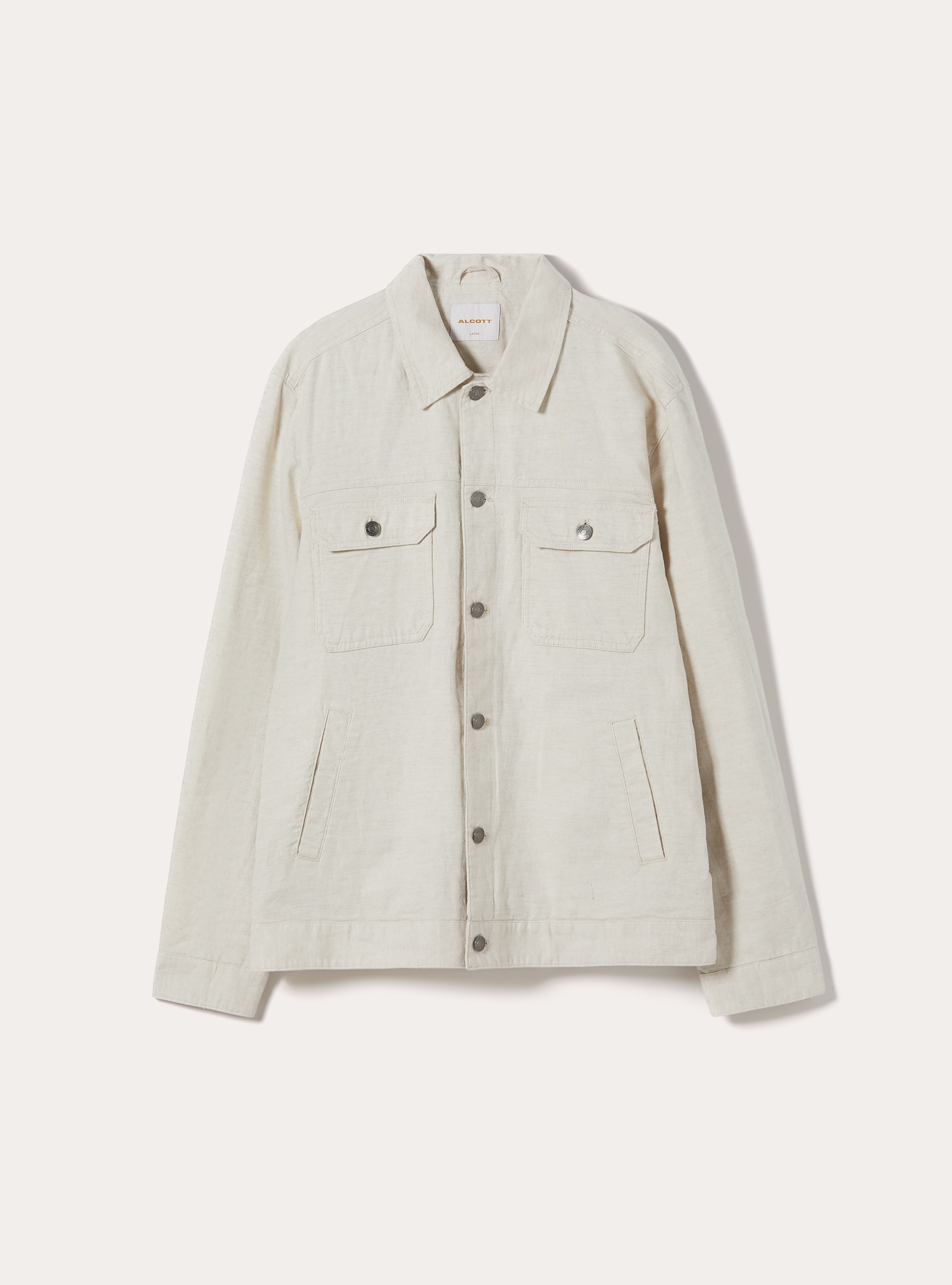 Linen blend jacket, CR3 CREAM LIGHT
