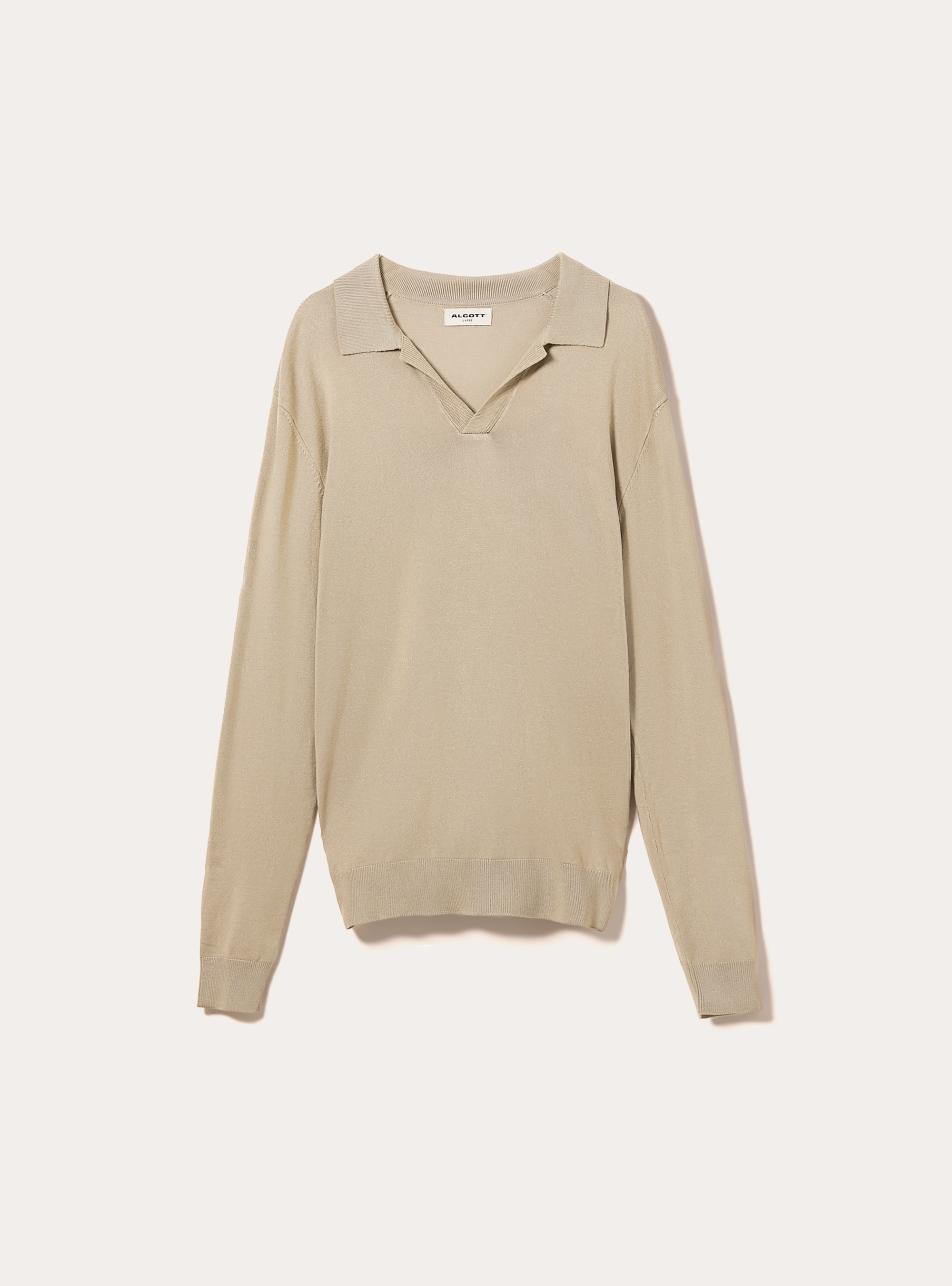 Polo en maille douce, BG2 BEIGE MEDIUM