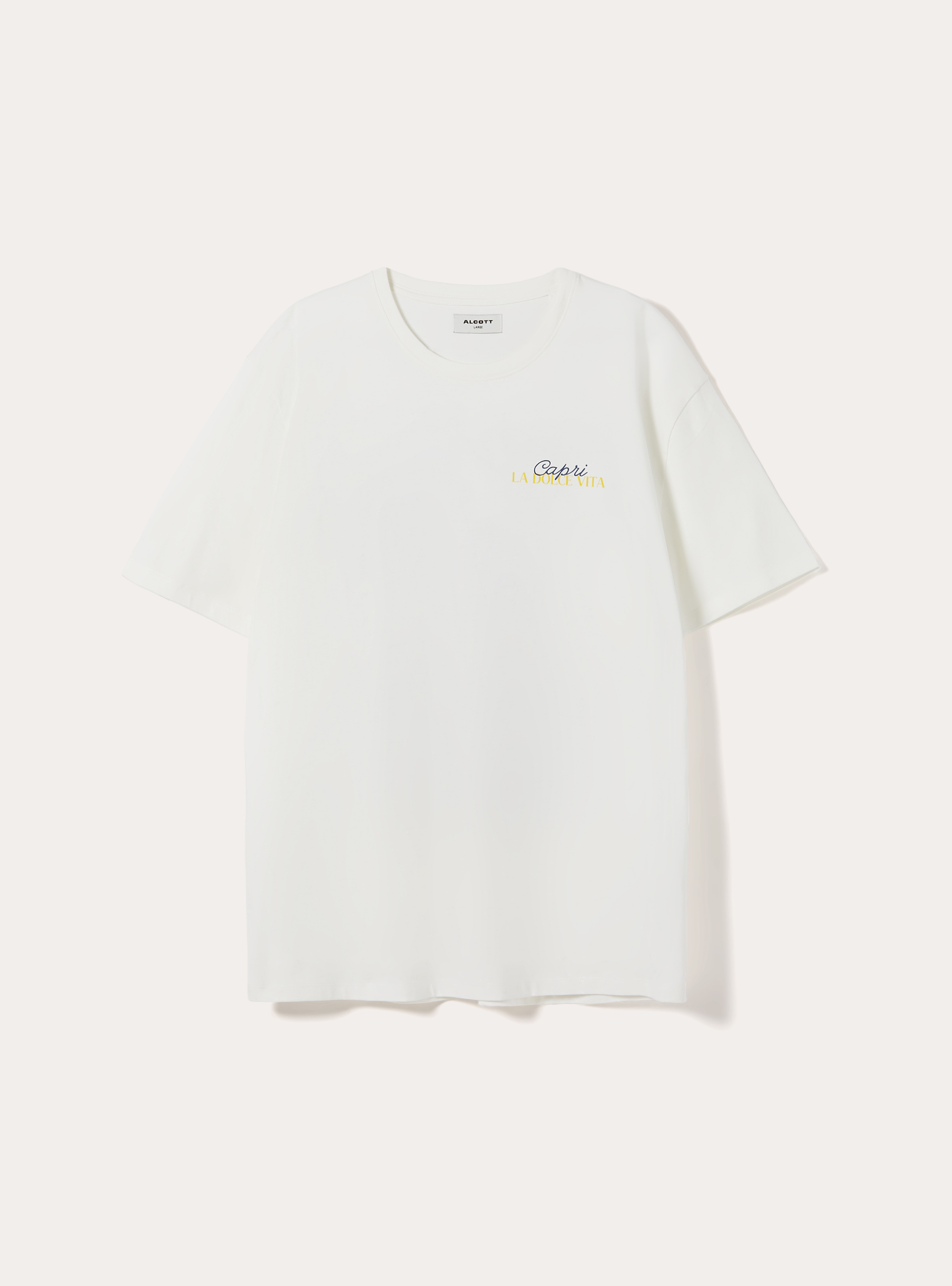 Camiseta Boxy Fit Capri Amore Mio, WH2 WHITE