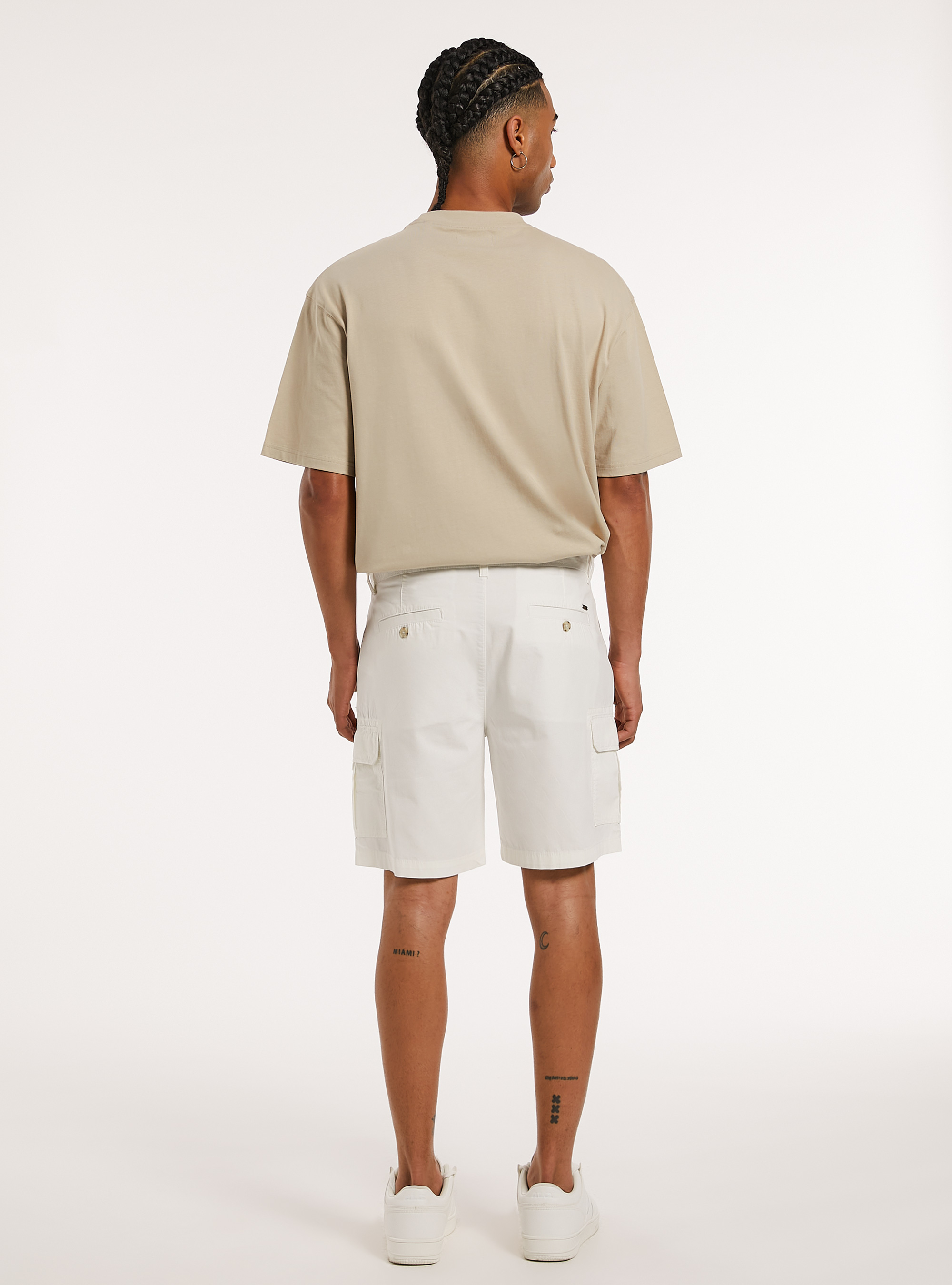 Cargo-Bermudashorts aus Baumwolle, WH2 WHITE