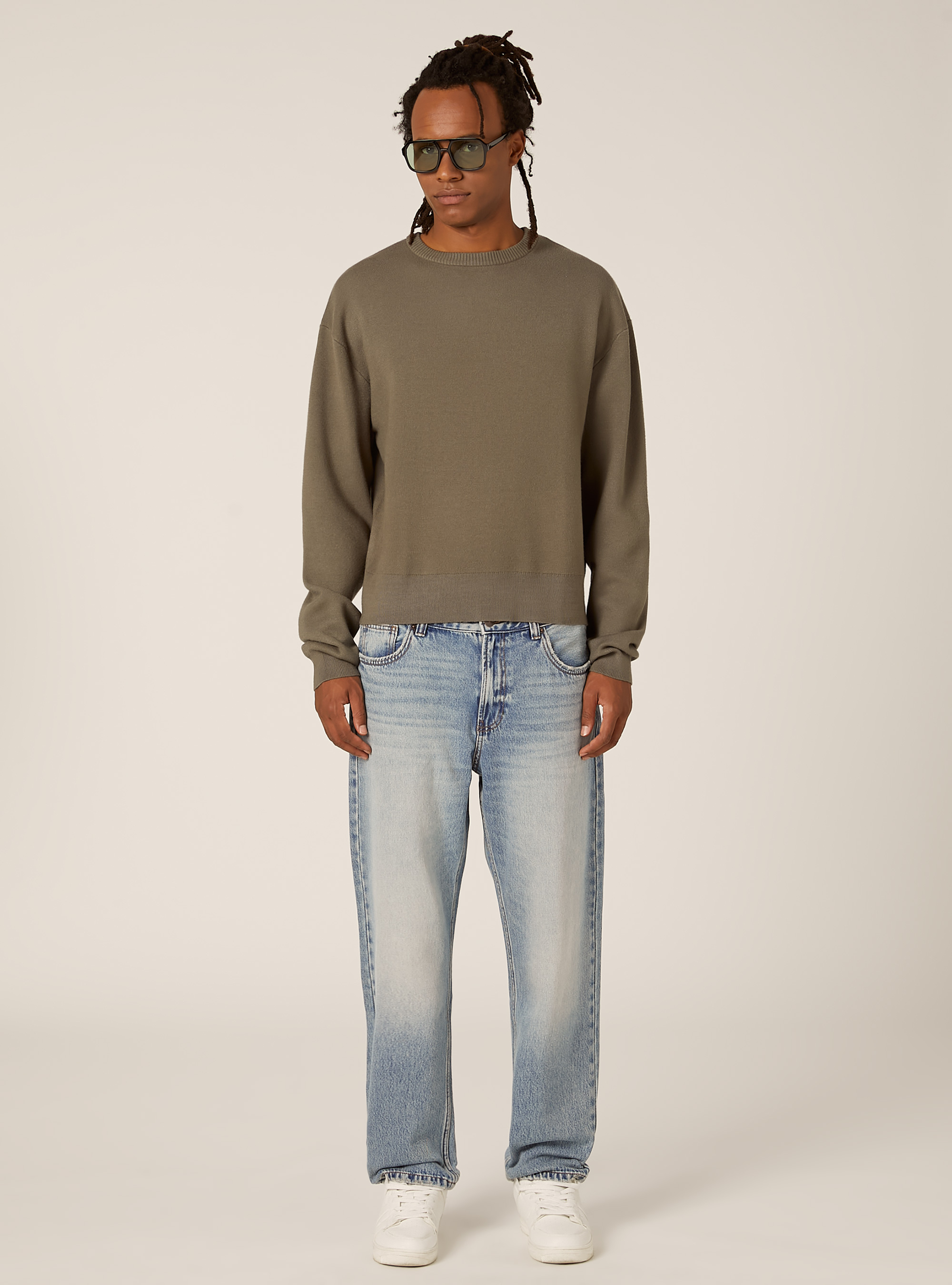 Pull-over doux coupe carr&eacute;e, KY2 KAKY MEDIUM