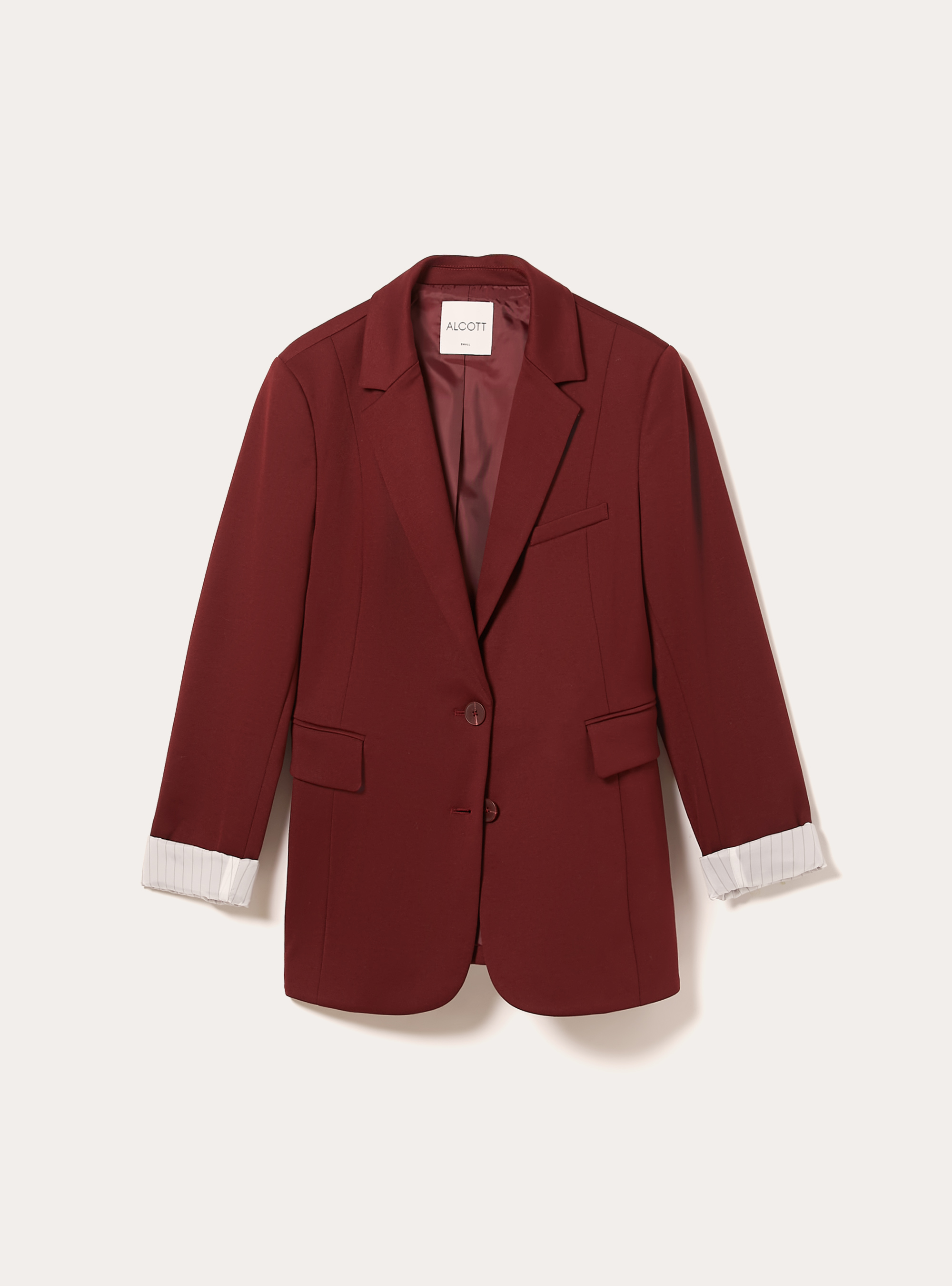 Blazer de jersey, BO1 BORDEAUX DARK