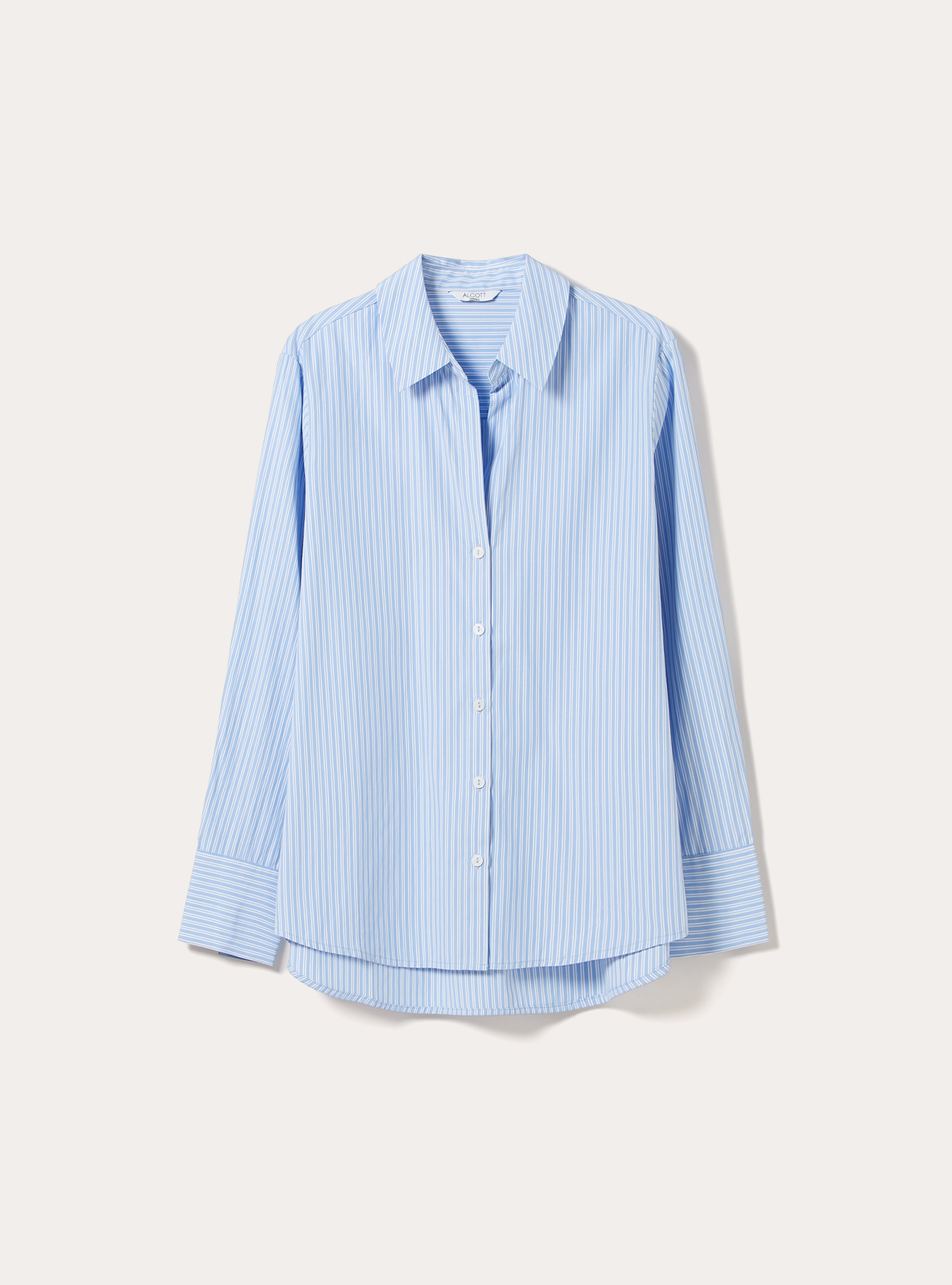 Camisa de popel&iacute;n a rayas, AZ3 AZURE LIGHT