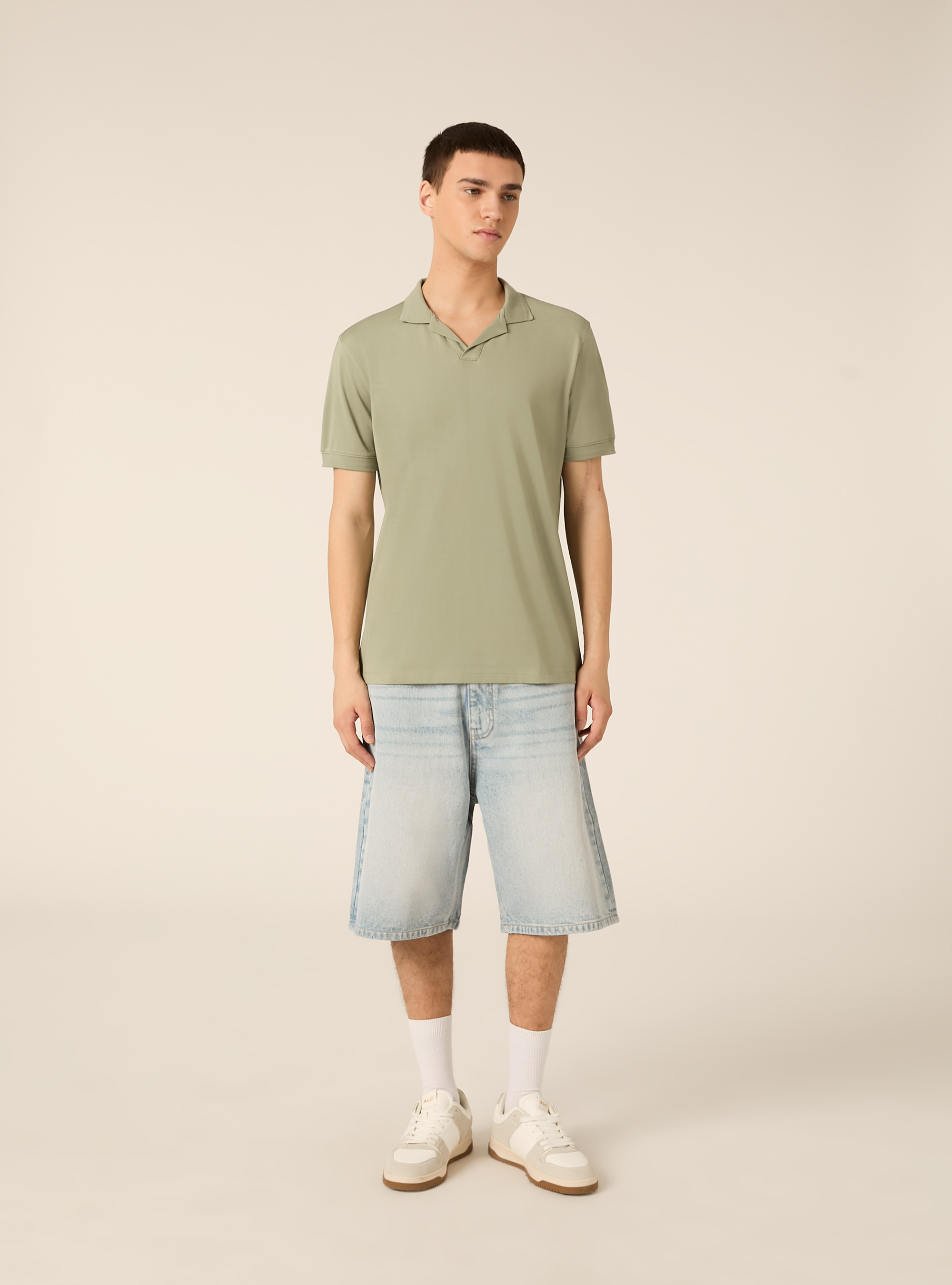 Polo AIRes en piqu&eacute; el&aacute;stico, KY2 KAKY MEDIUM