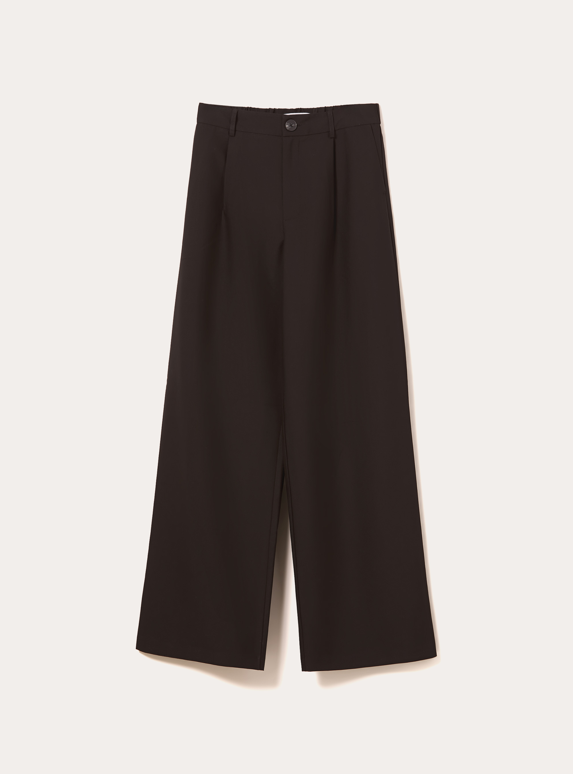 Pantalon ajust&eacute; avec pinces, BK1 BLACK