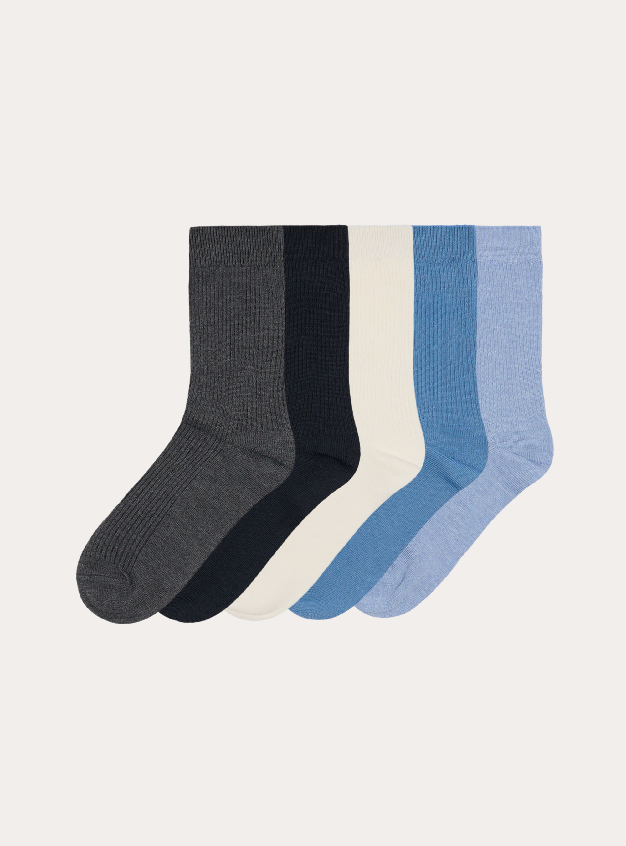 Set de 5 pares de calcetines, BL2 BLUE MEDIUM