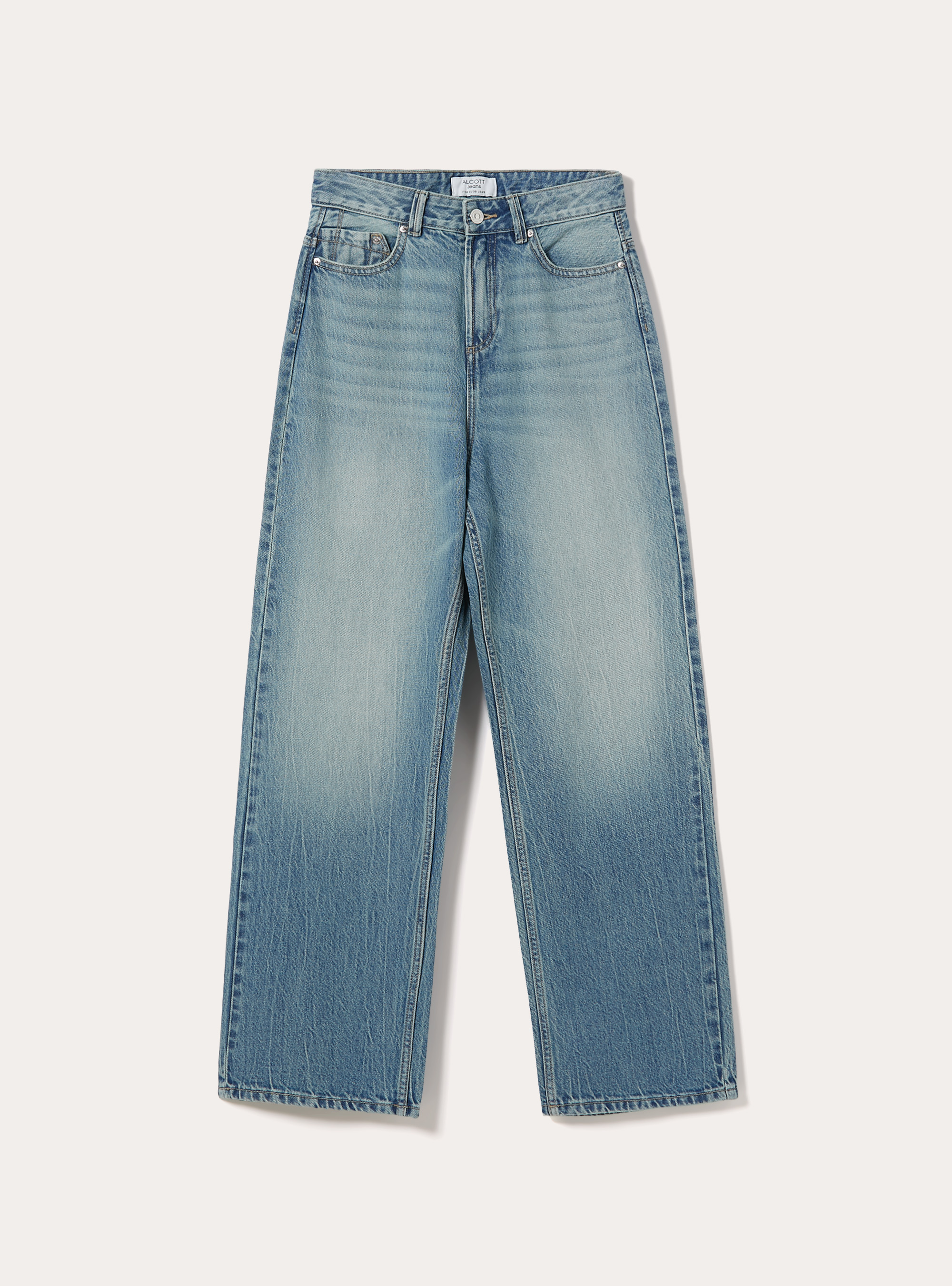 Vaqueros wide leg, D006 AZURE