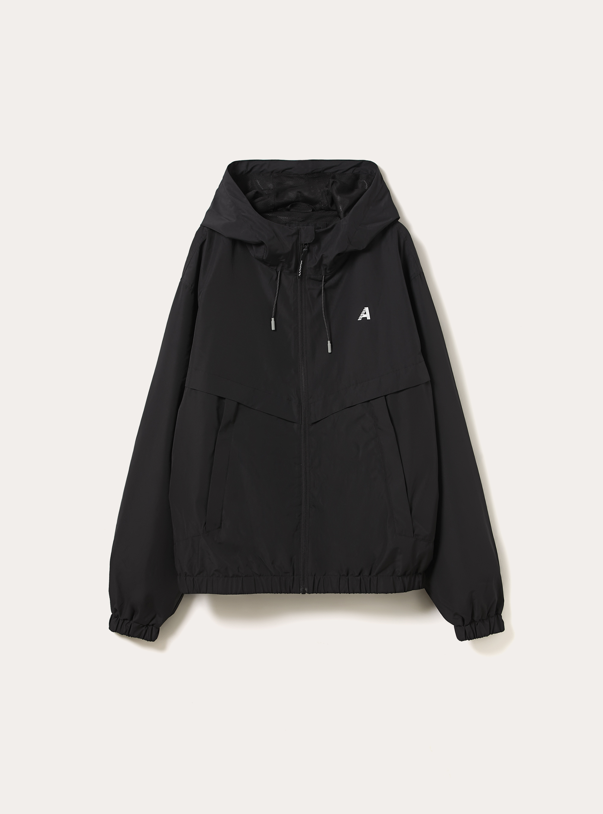 Windproof jacket in technical fabric, BK1 BLACK