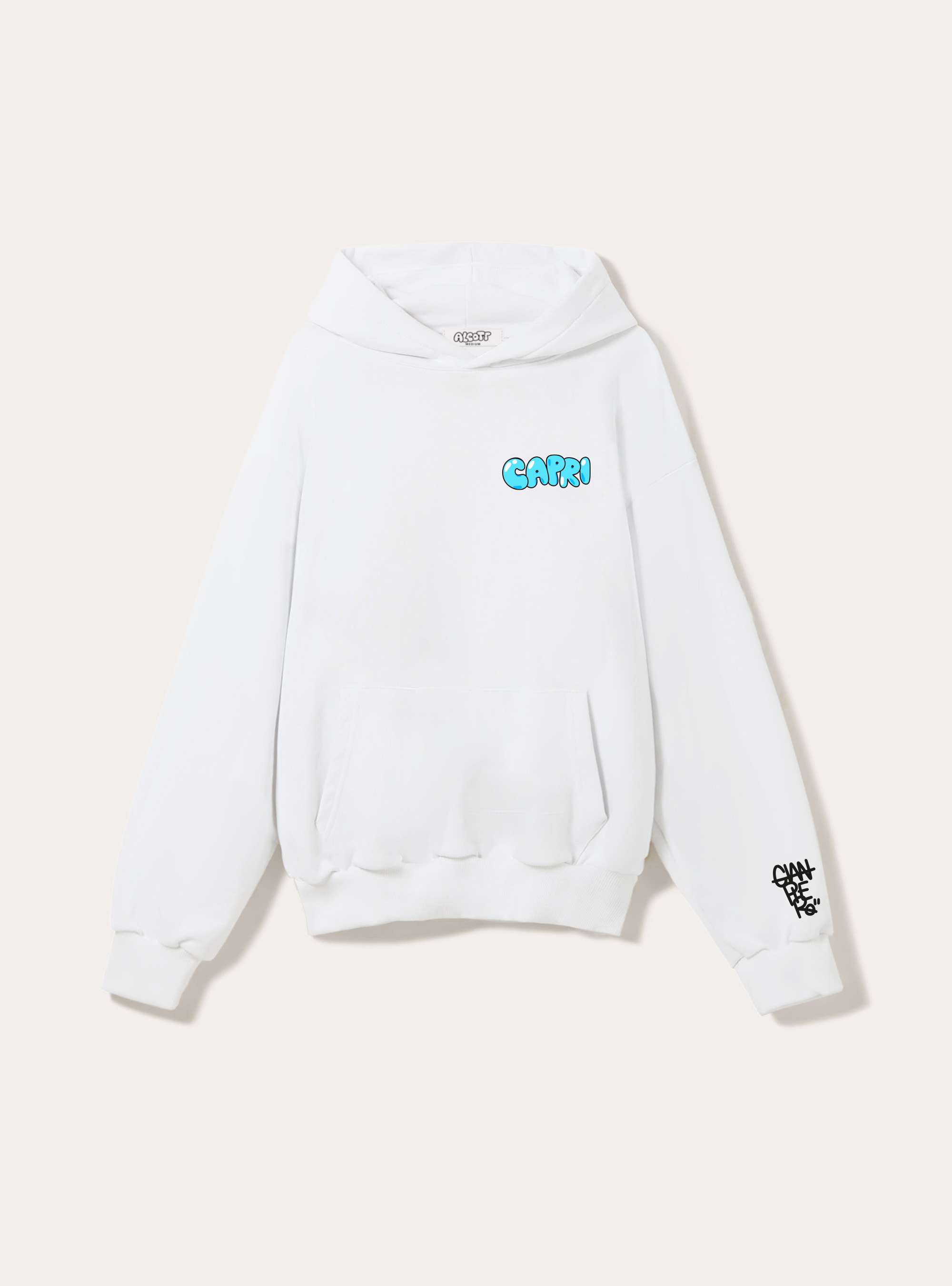 Sweat-shirt Gianpiero D'Alessandro x Alcott, WH2 WHITE