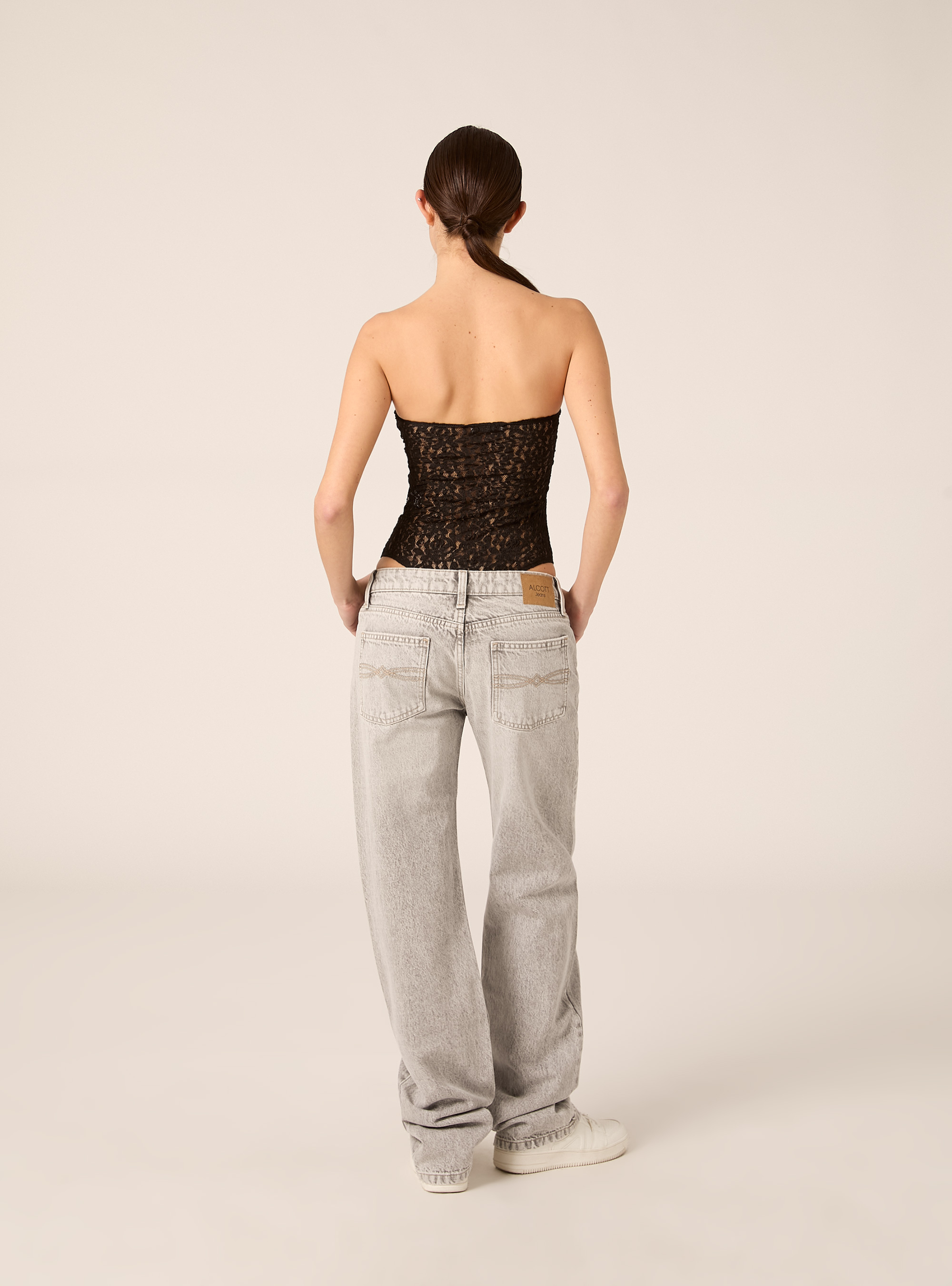 Body bandeau de encaje, BK1 BLACK