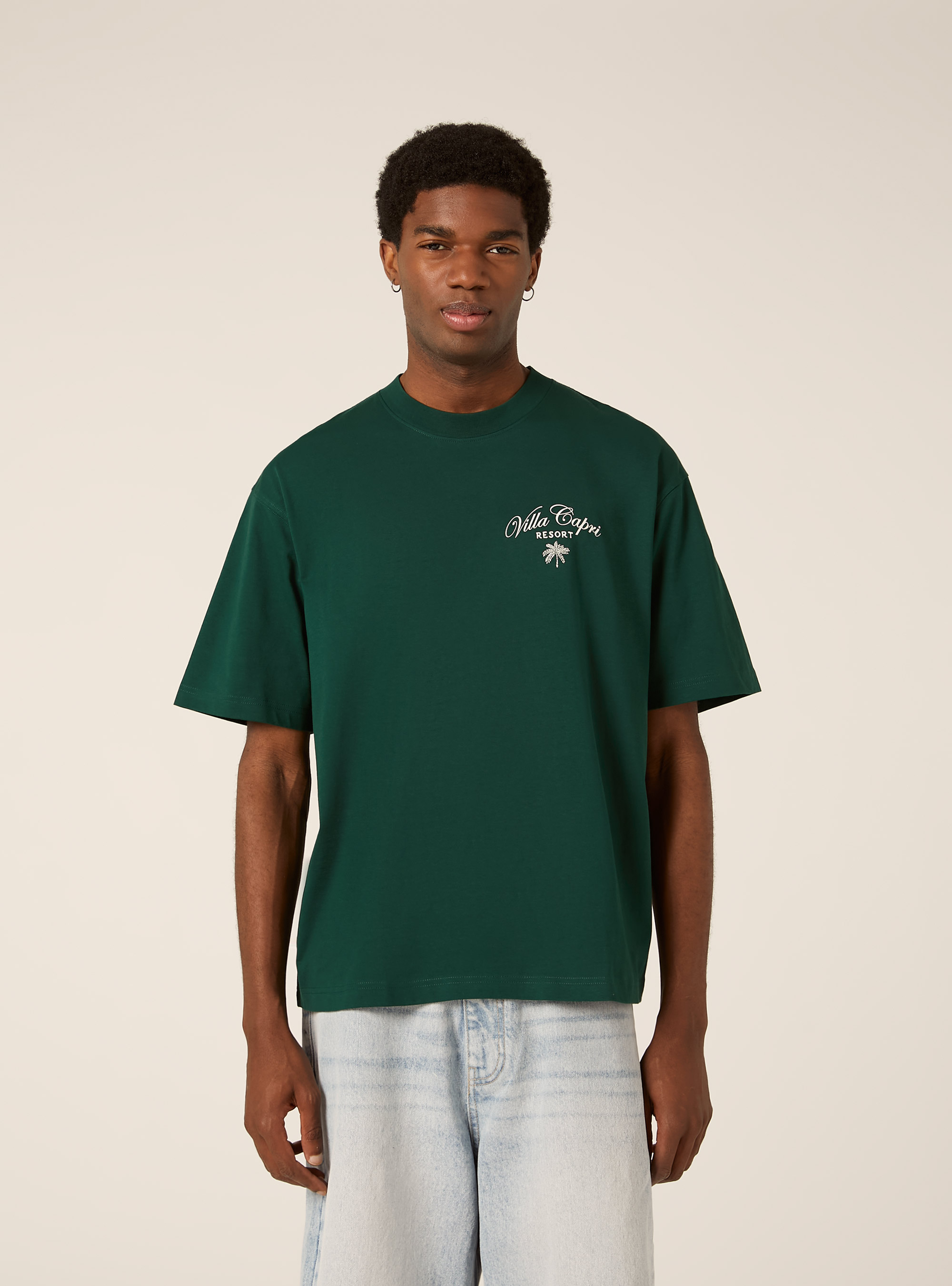 Boxy Fit T-Shirt Capri Amore Mio, GN1 GREEN DARK