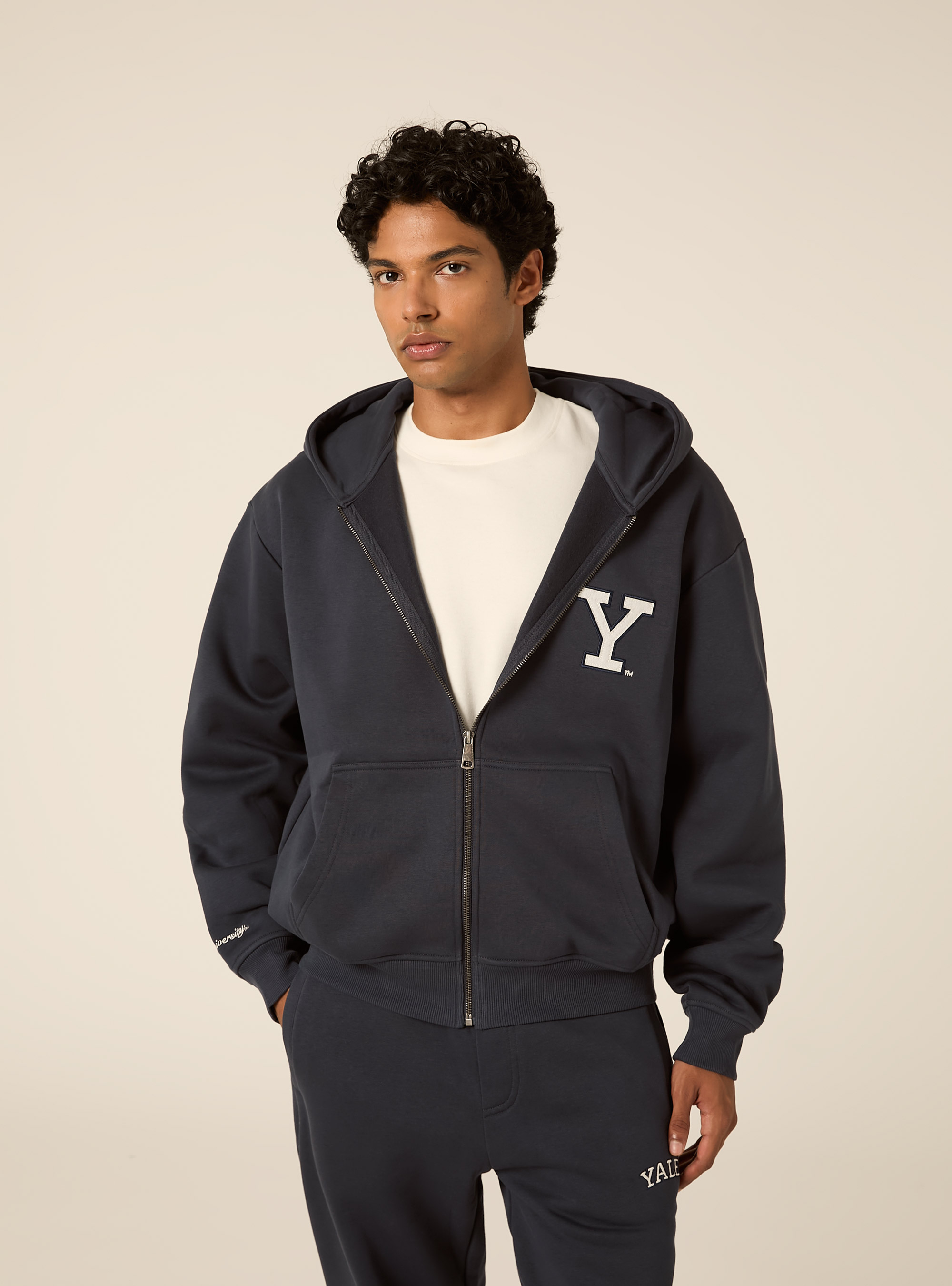 Cardigan yale boxy fit, NAVY MEDIO