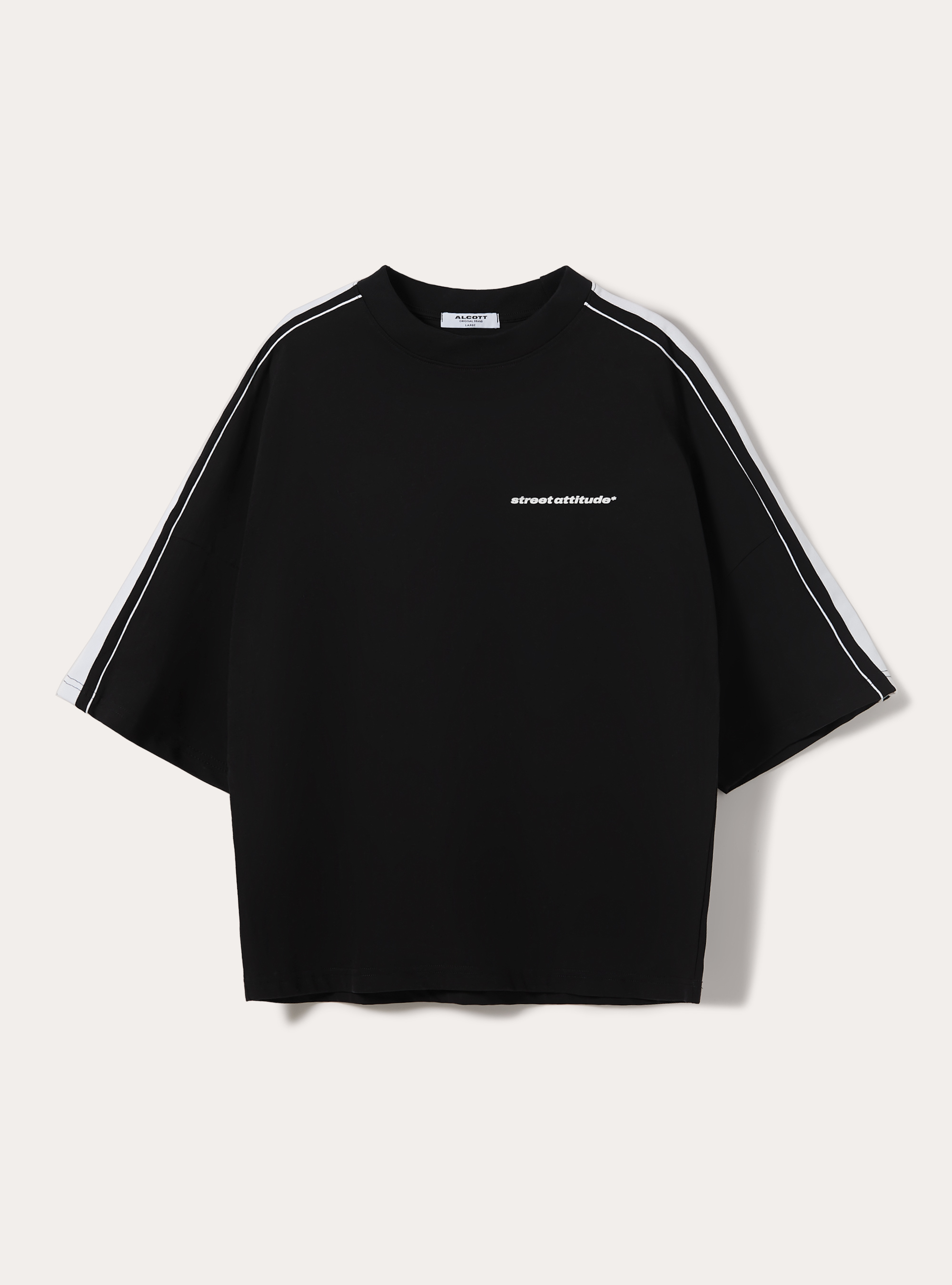 Urban Print Boxy Fit T-Shirt, BK1 BLACK
