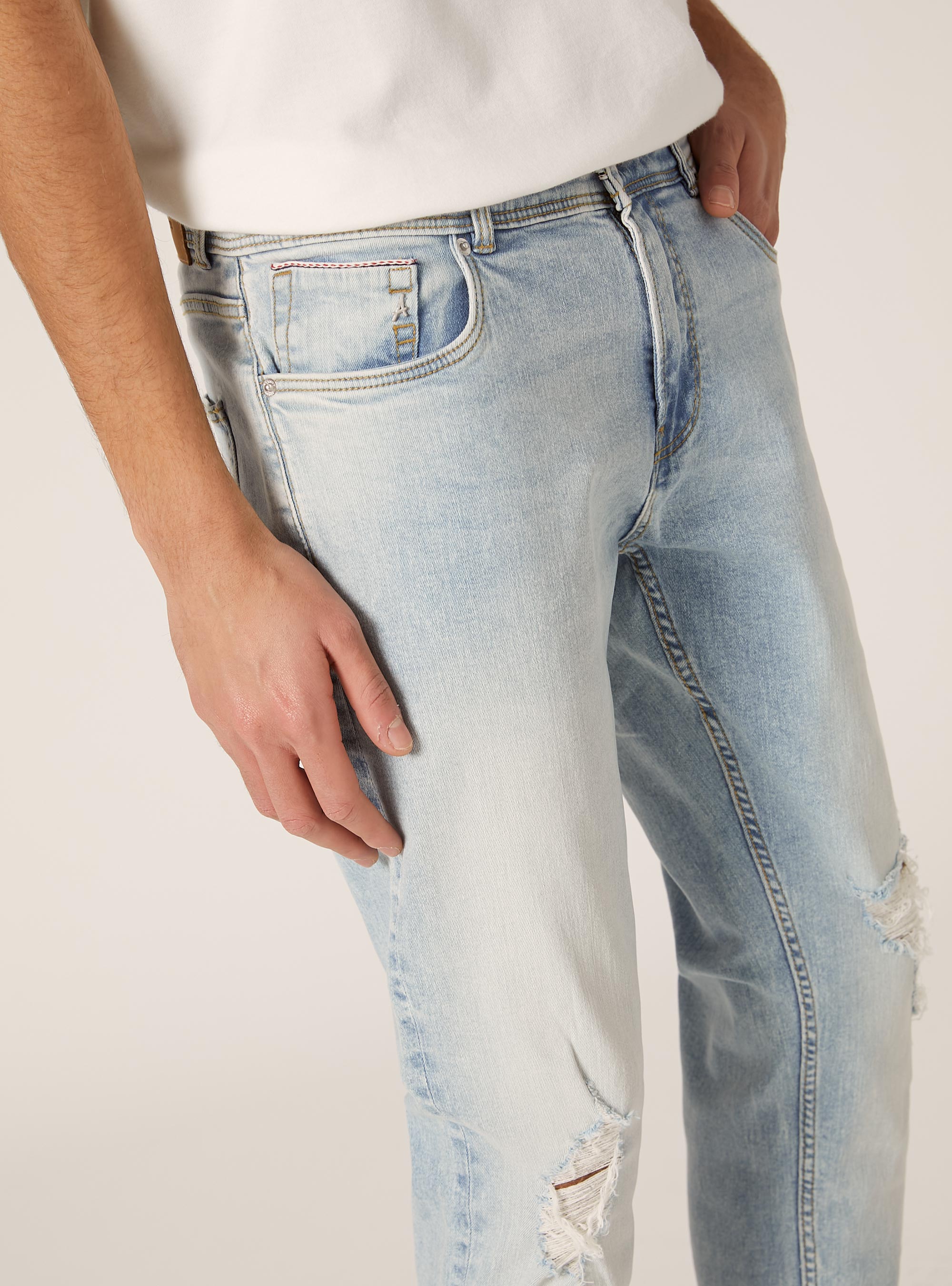 Jean de coupe skinny, D007 LIGHT AZURE