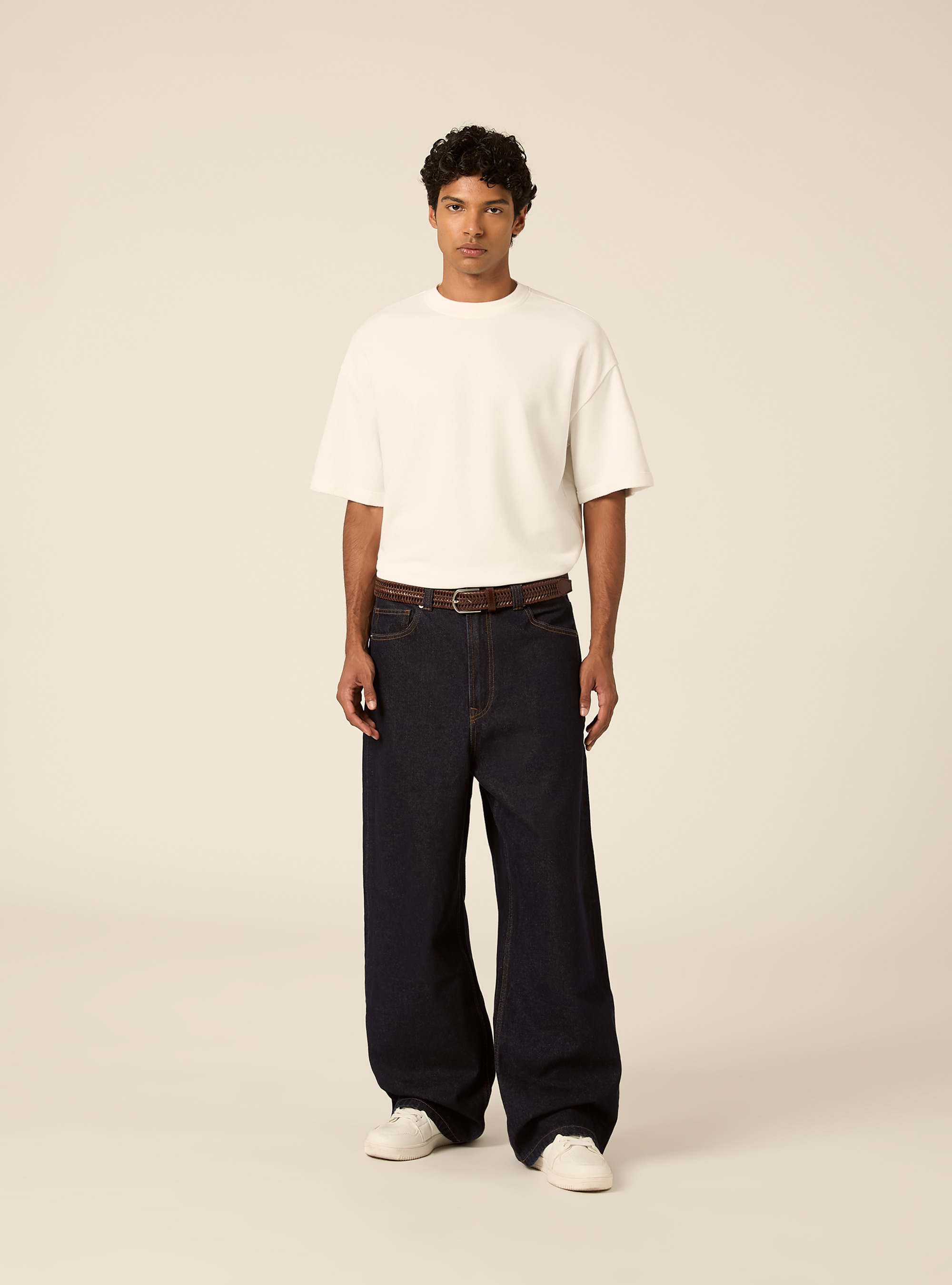 Jeans baggy fit, D001 DEEP BLUE